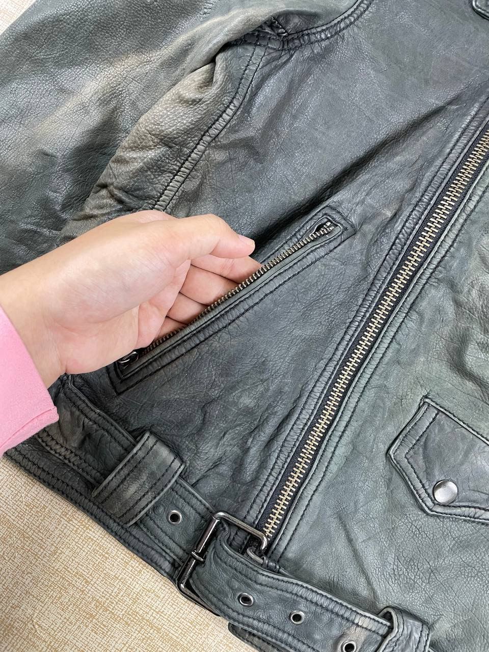 Vintage Vintage East Coaster Double Collar Bikers Leather Jacket Size US M / EU 48-50 / 2 - 10 Thumbnail