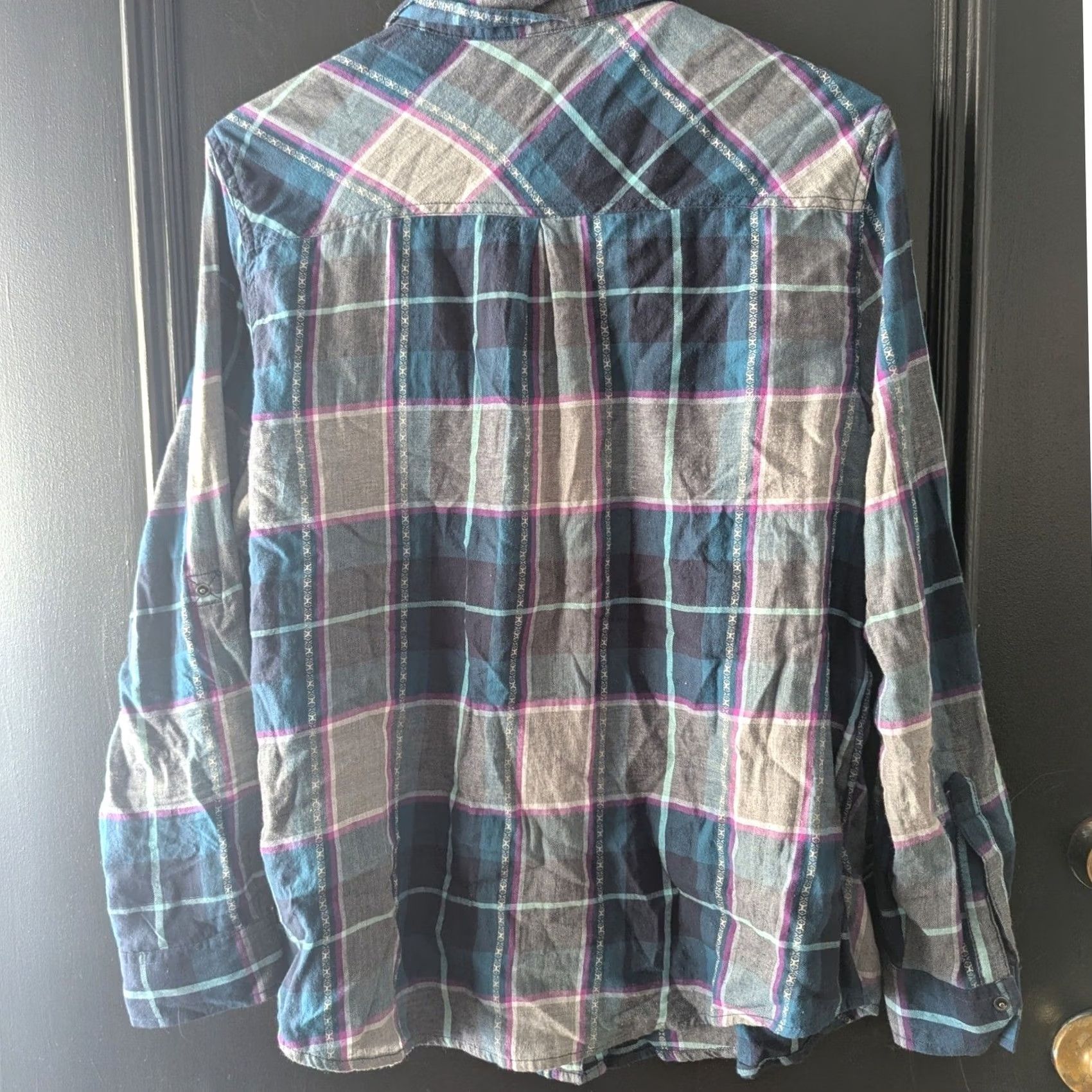 Vintage Arizona Plaid Flannel Shirt Long Sleeve Snap Up Casual XXL Southwestern Print Men Shirt Size US XXL / EU 58 / 5 - 3 Thumbnail