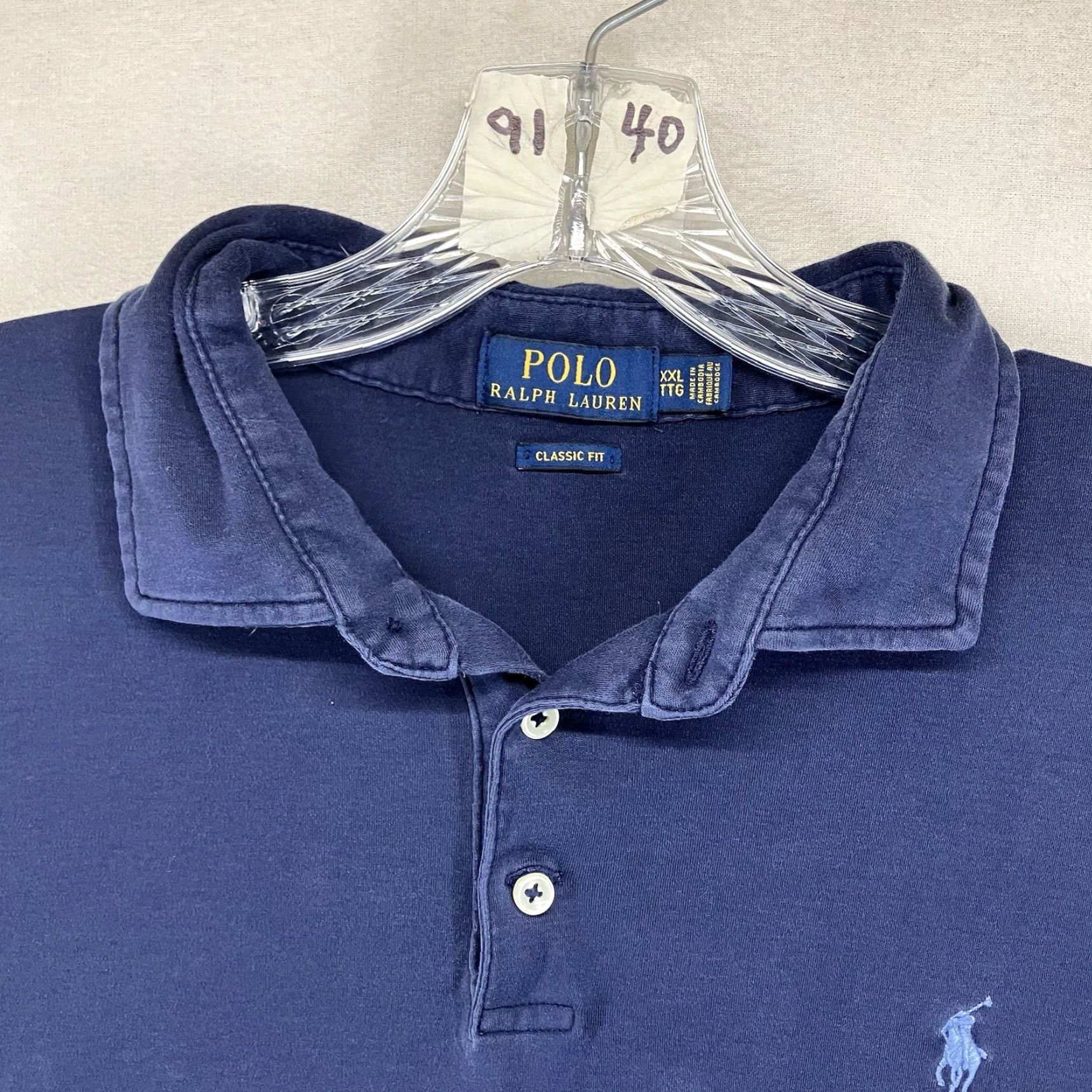 Polo Ralph Lauren Polo Ralph Lauren Classic Fit Polo Shirt Mens 2XL Blue Soft Cotton Short Sleeve Collared Size US XXL / EU 58 / 5 - 5 Thumbnail