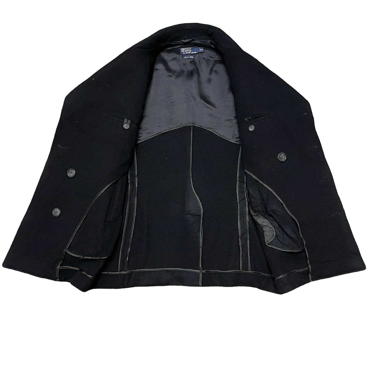 Polo Ralph Lauren Vintage Polo Ralph Lauren Wool Peacoat Double Breasted Size US M / EU 48-50 / 2 - 7 Thumbnail