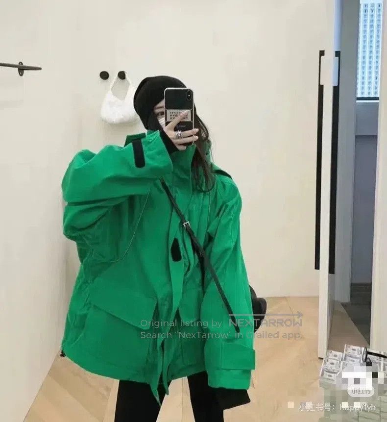 Balenciaga Balenciaga Classic Green Windbreaker Jacket Size XS / US 0-2 / IT 36-38 - 9 Thumbnail