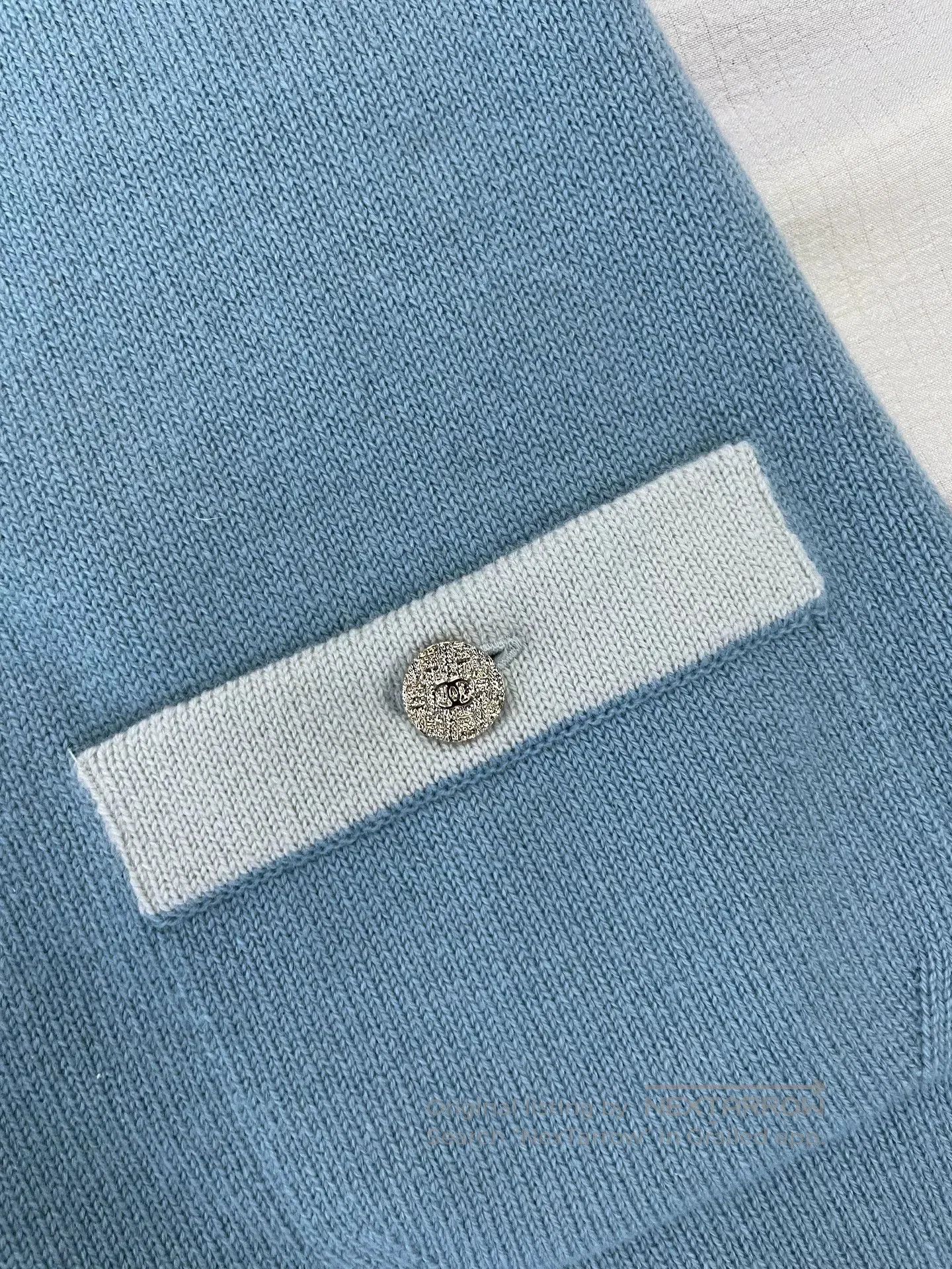 Chanel Chanel Blue Cashmere Sling Dress. Size US XS / EU 42 / 0 - 2 Thumbnail