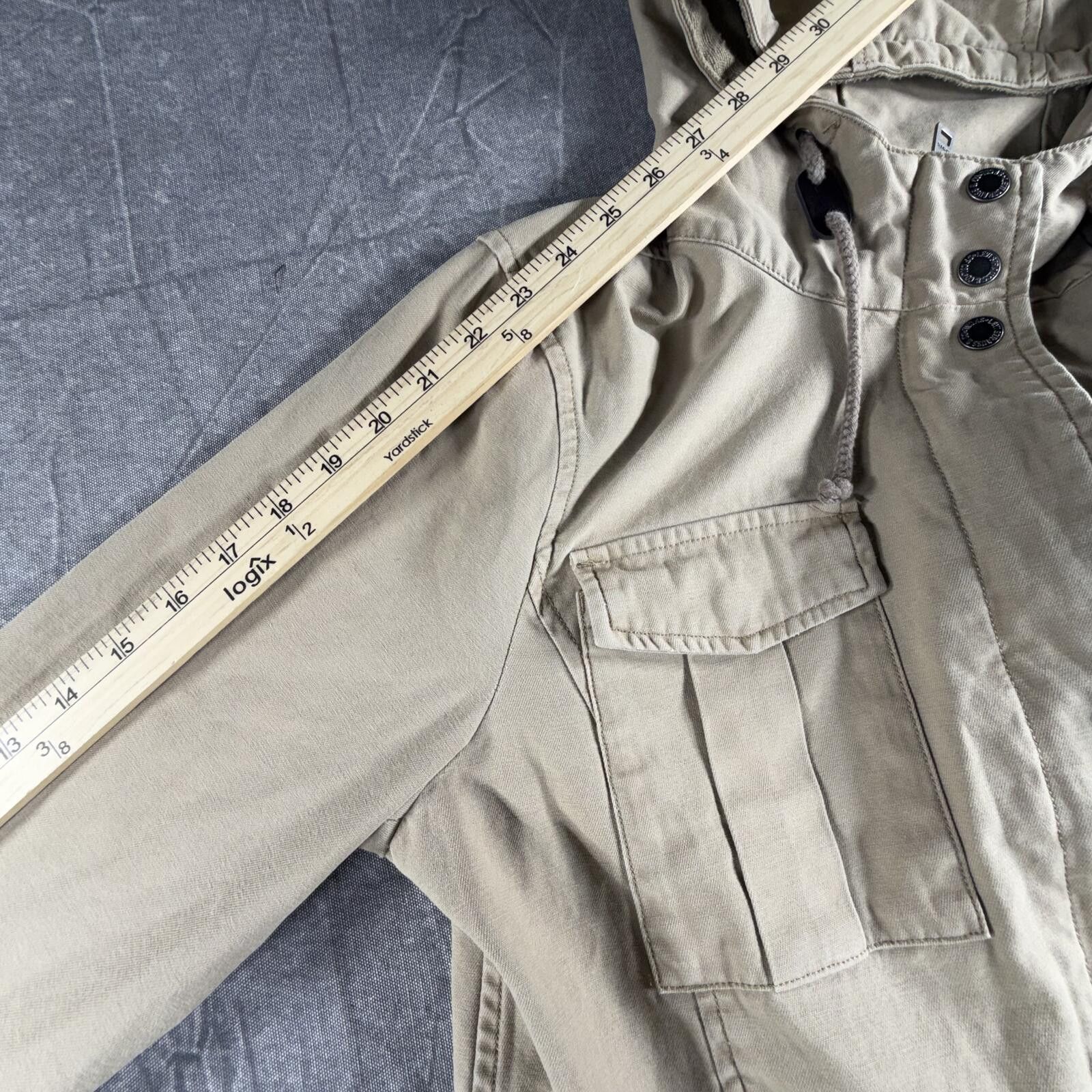 Levi's Levi's Jacket Women's L Khaki Hooded Utility Military Field Size L / US 10 / IT 46 - 8 Thumbnail