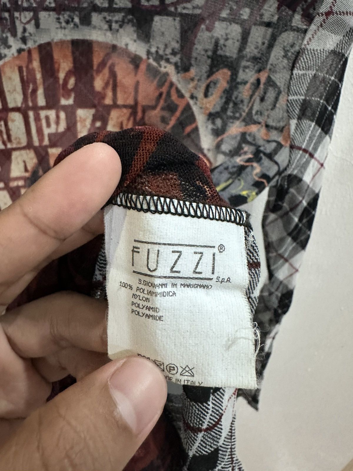 Jean Paul Gaultier 1997 Jeal Paul Gaultier 'Stop Fascism' Mesh Shirt Size US S / EU 44-46 / 1 - 5 Thumbnail