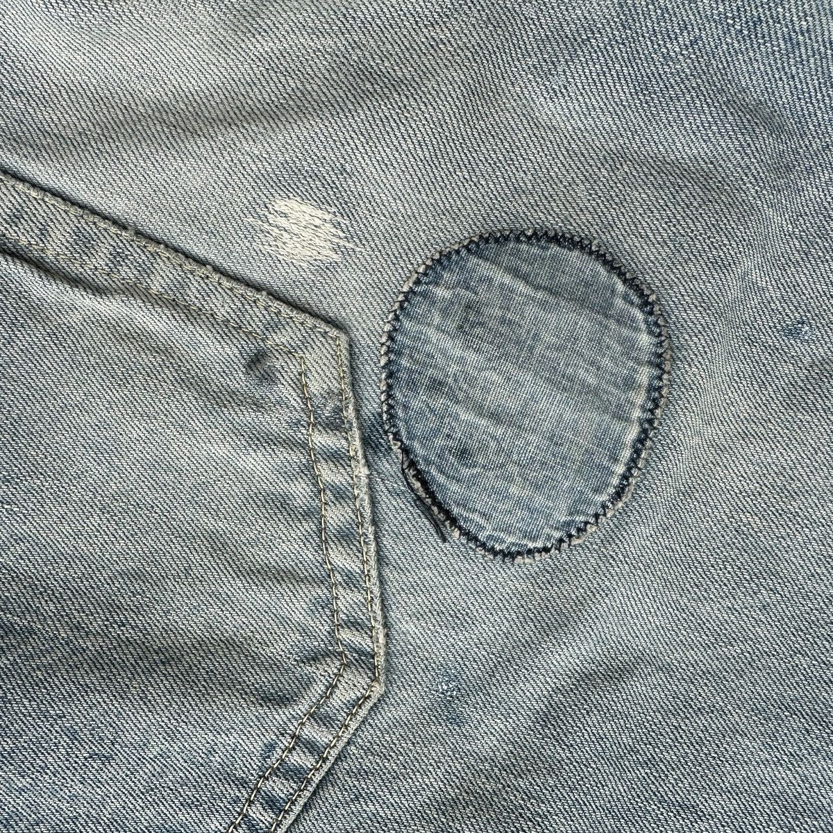 Kapital 2018 Kiro Hirata Boro Crash Jeans Denim Surf jort capris Size US 37 - 10 Thumbnail