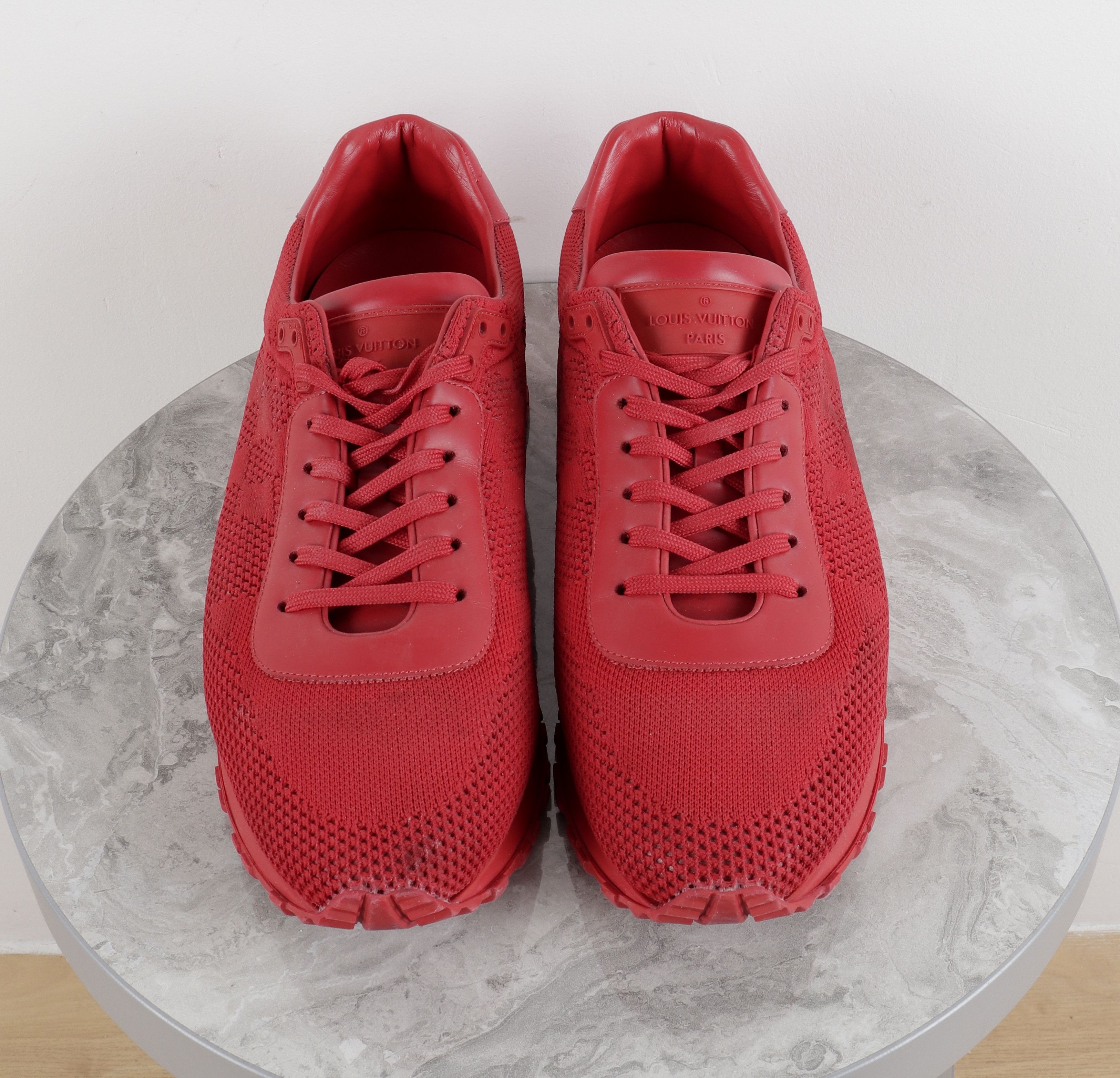 Louis Vuitton Louis Vuitton Run Away Damier Red Mesh Sneakers Size US 10 / EU 43 - 2 Thumbnail