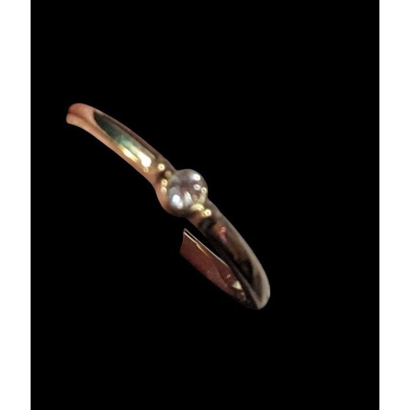 Other Minimalist Gold Tone Clear Single Gemmed Ring Size 6 3/4 Size ONE SIZE - 9 Thumbnail