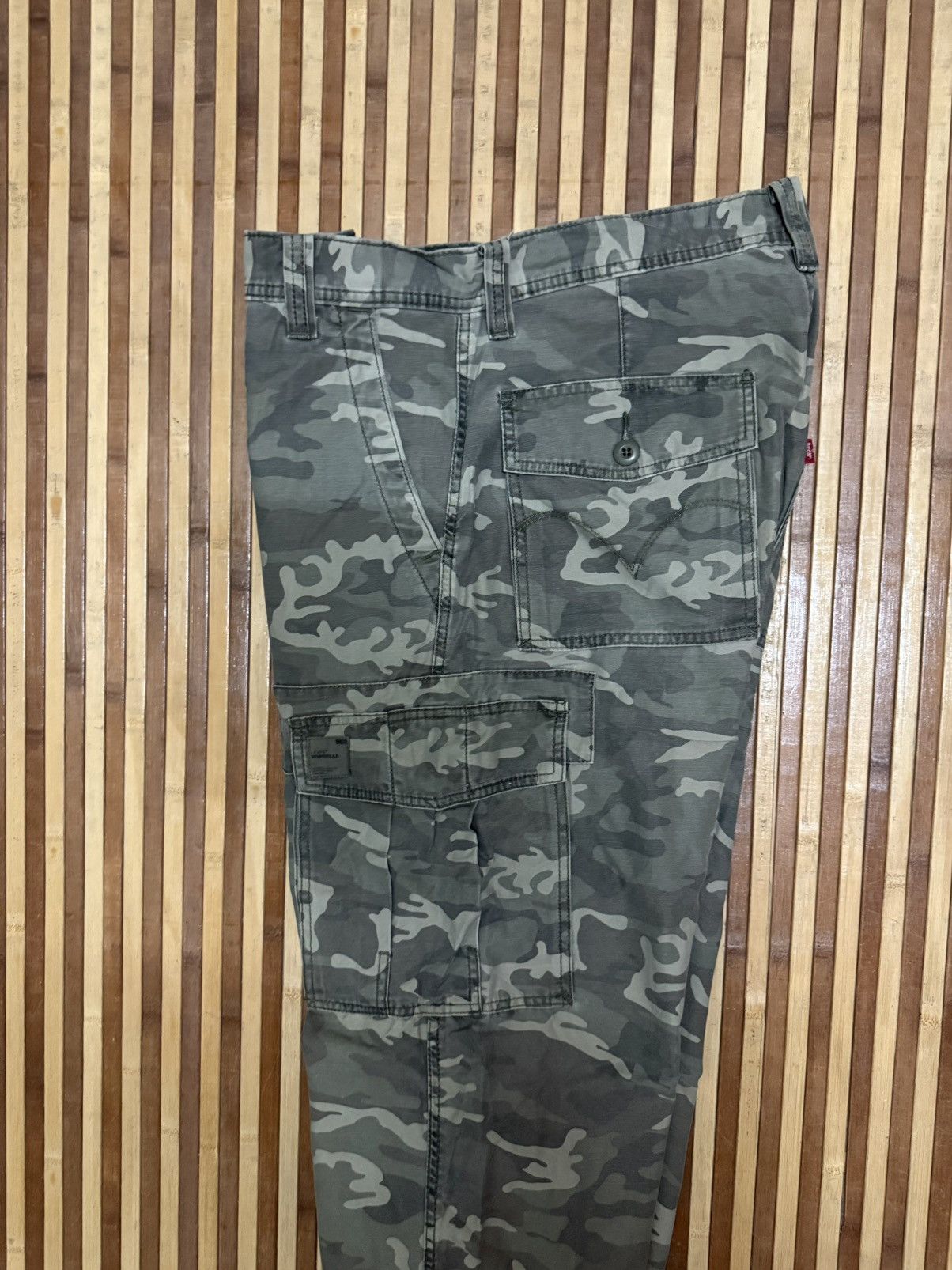 Levi's Levis Camouflage Cargo Pants / Multipocket / Streetwear Size US 36 / EU 52 - 10 Thumbnail