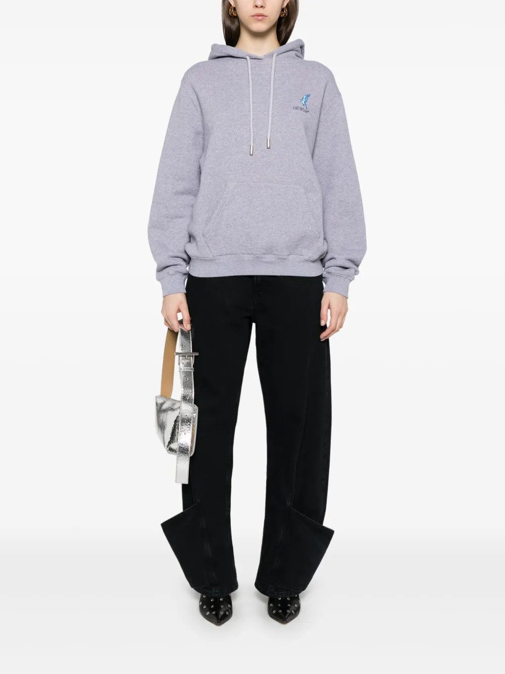 Off-White o1y1225 Hoodie in Gray Size S / US 4 / IT 40 - 5 Thumbnail