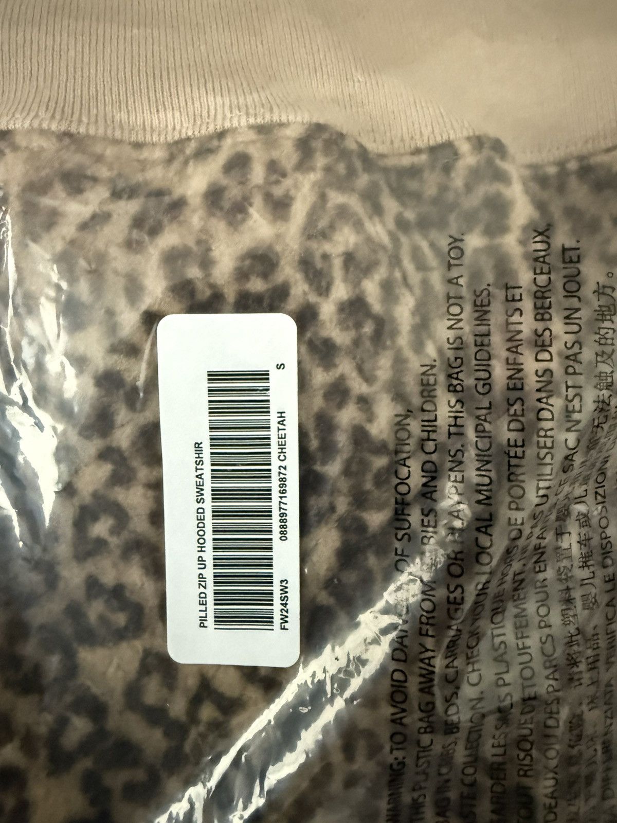 Supreme SUPREME PILLED UP FLEECE ZIP UP HOODED SWEATSHIRT CHEETAH Size US S / EU 44-46 / 1 - 2 Thumbnail