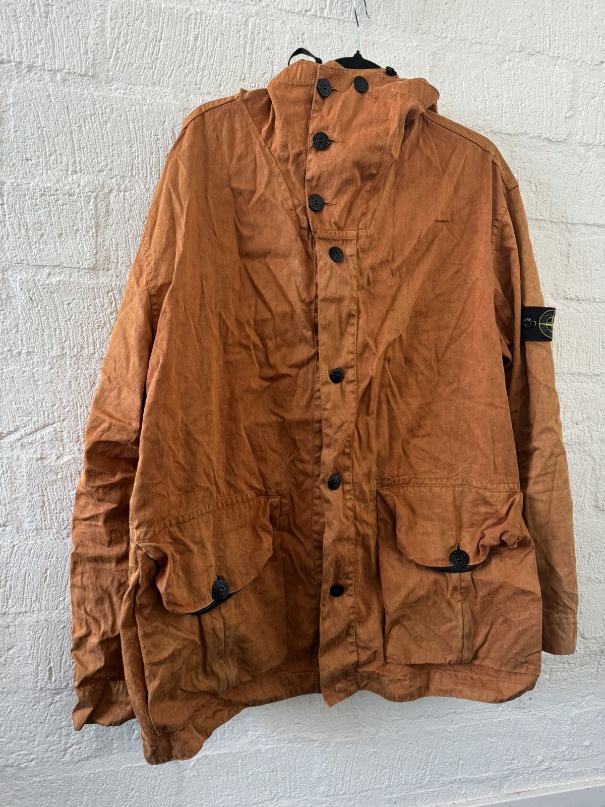 Vintage Stone Island Lino Flax Hooded Jacket