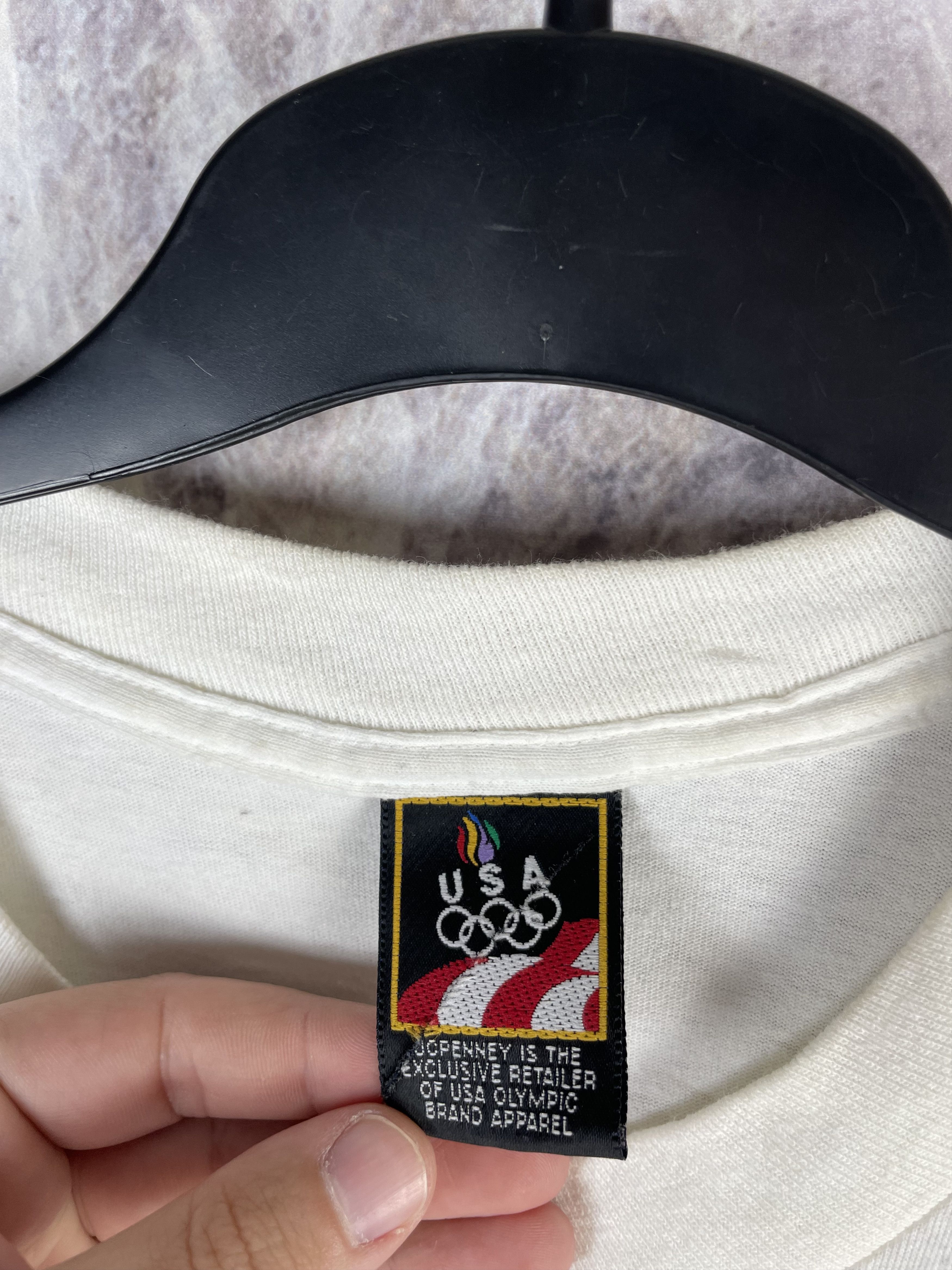 USA Olympics Vintage Olympic Games Big logo rare tee 90s Size US M / EU 48-50 / 2 - 4 Thumbnail