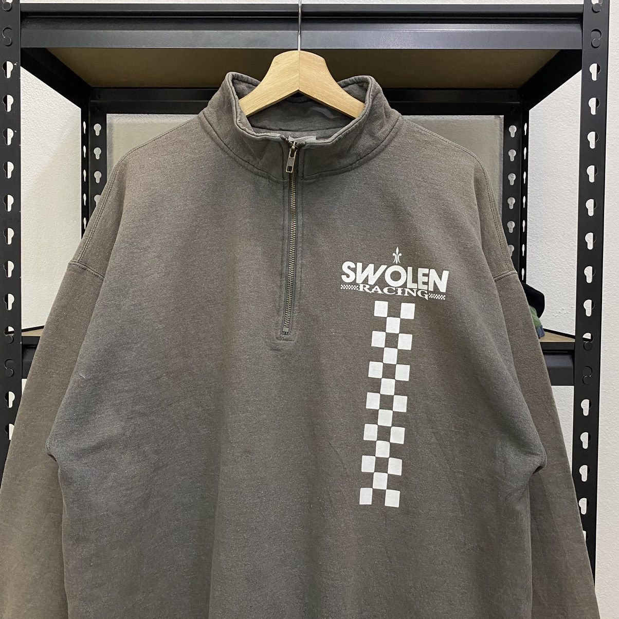 Vintage Vintage Swolen Racing Half Zipper Sweatshirt❗️ Size US XL / EU 56 / 4 - 4 Thumbnail