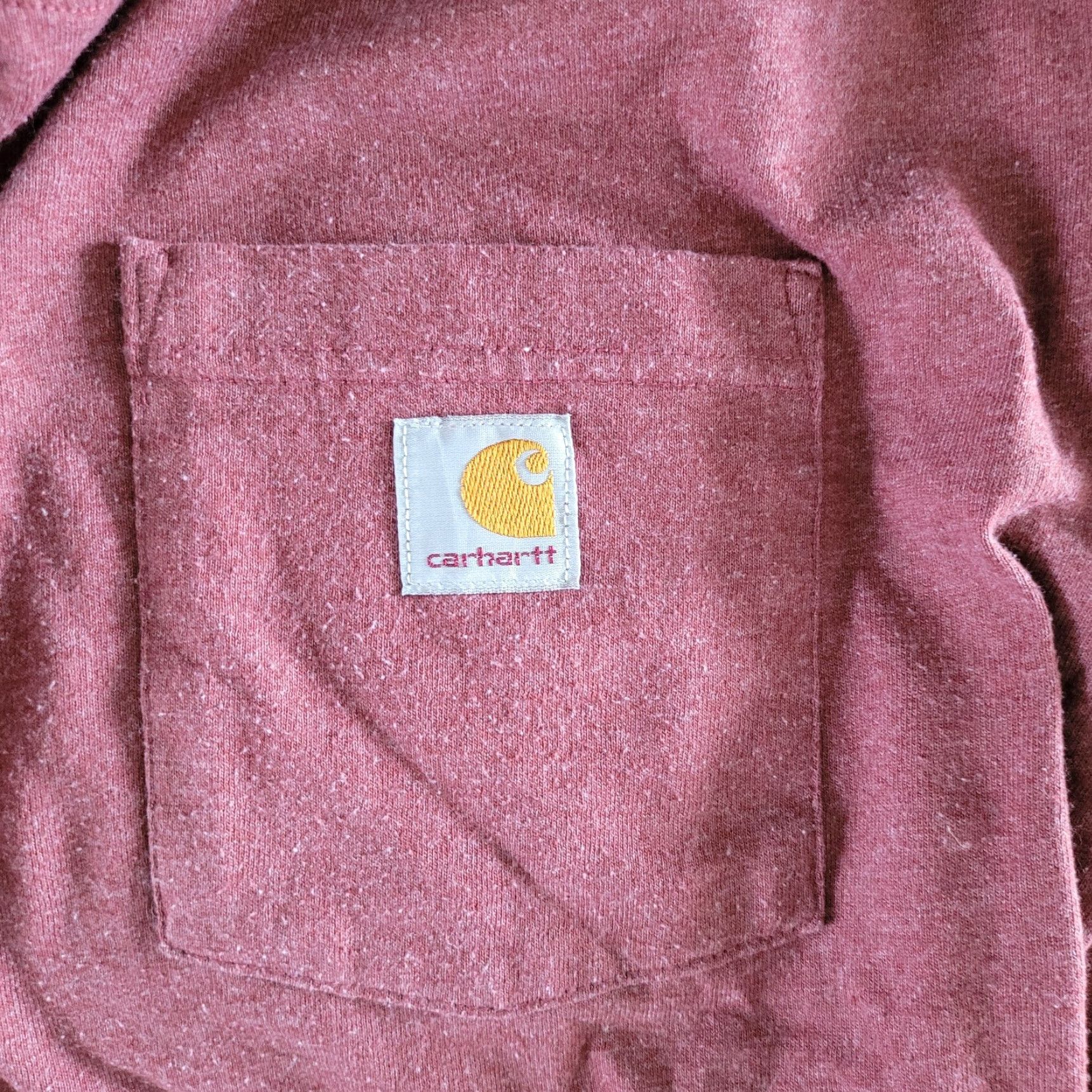 Carhartt VINTAGE Carhartt T-Shirt - Men's XL - Maroon - Original Fit Size US XL / EU 56 / 4 - 6 Thumbnail