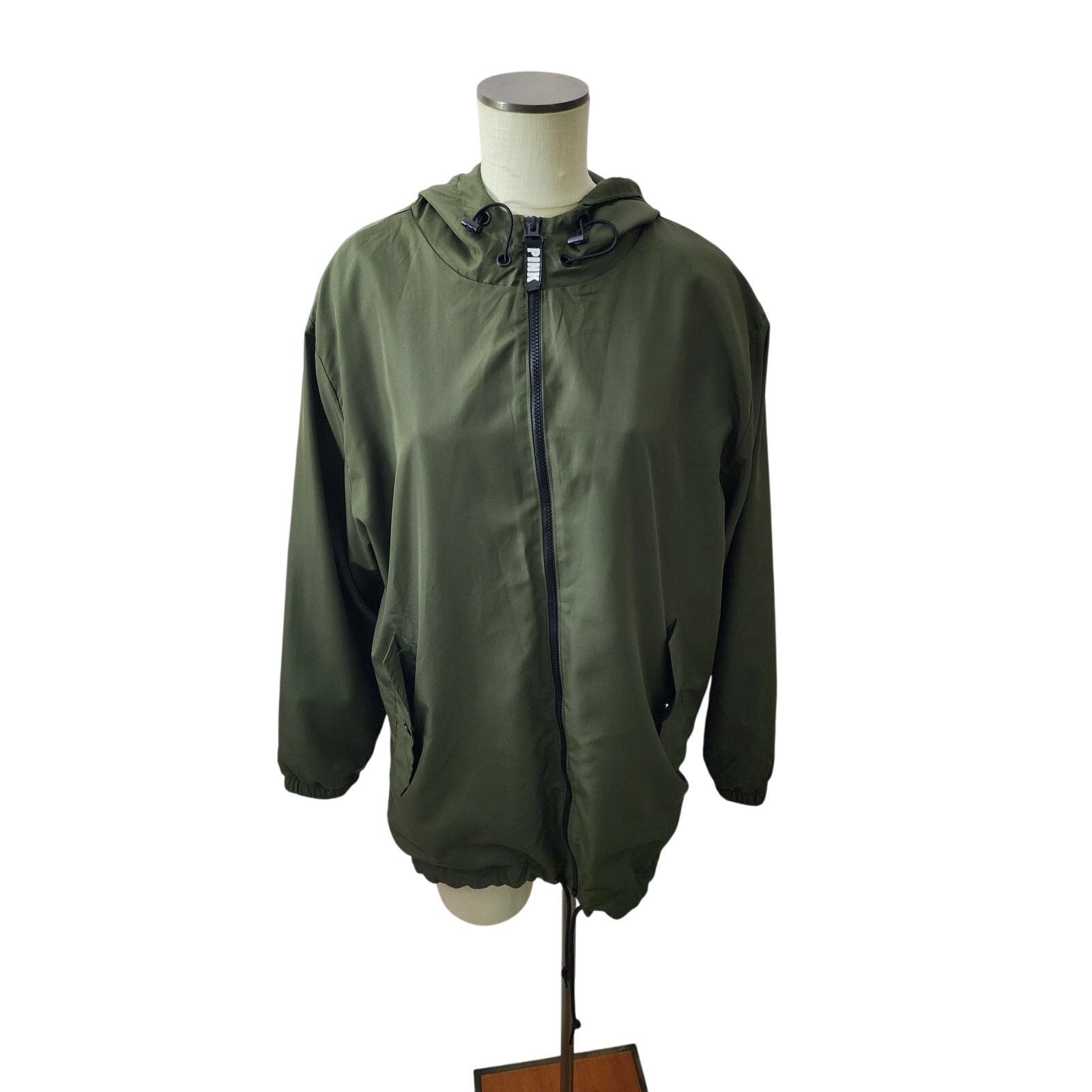 Victoria's Secret Pink Victoria Secret Anorak Green Rain Jacket with Hood M Size M / US 6-8 / IT 42-44 - 2 Thumbnail
