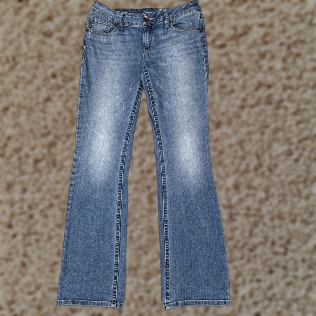 Denime A.n.a Jeans Women 8 Blue Medium Wash Bootcut Mid Rise Stretch Denim Cotton 29x31 Jeans Women 8 Blue Medium Wash Bootcut 29x31 Size 30" / US 8 / IT 44 - 1 Thumbnail