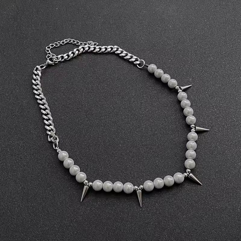 Japanese Brand Gothic Rivet Necklace - Y2K Goth Pendant Size ONE SIZE - 2 Thumbnail