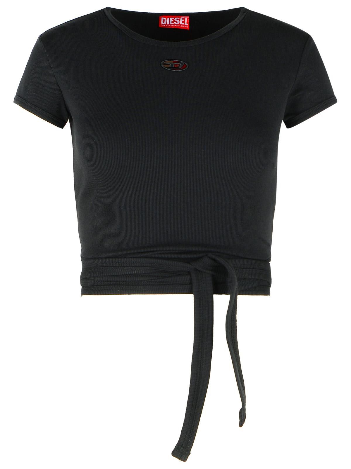 Diesel DIESEL 'Bunny' Black Cotton T-Shirt Size XS / US 0-2 / IT 36-38 - 1 Thumbnail