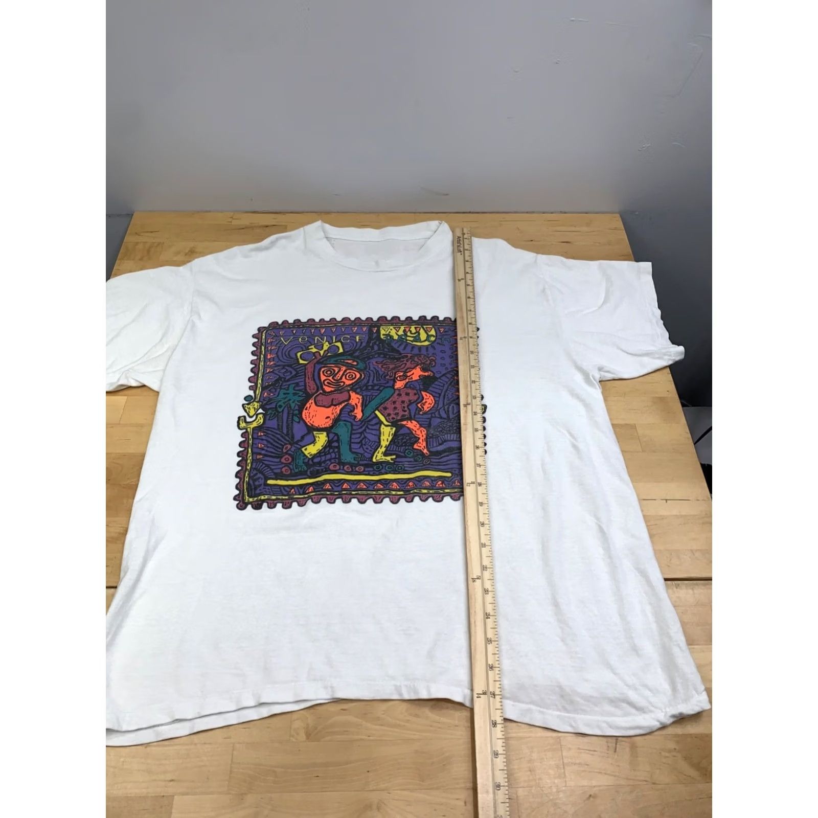 Vintage VINTAGE SBW Venice Beach Shirt Men XL White 90s Beach Surf Size US XL / EU 56 / 4 - 4 Thumbnail