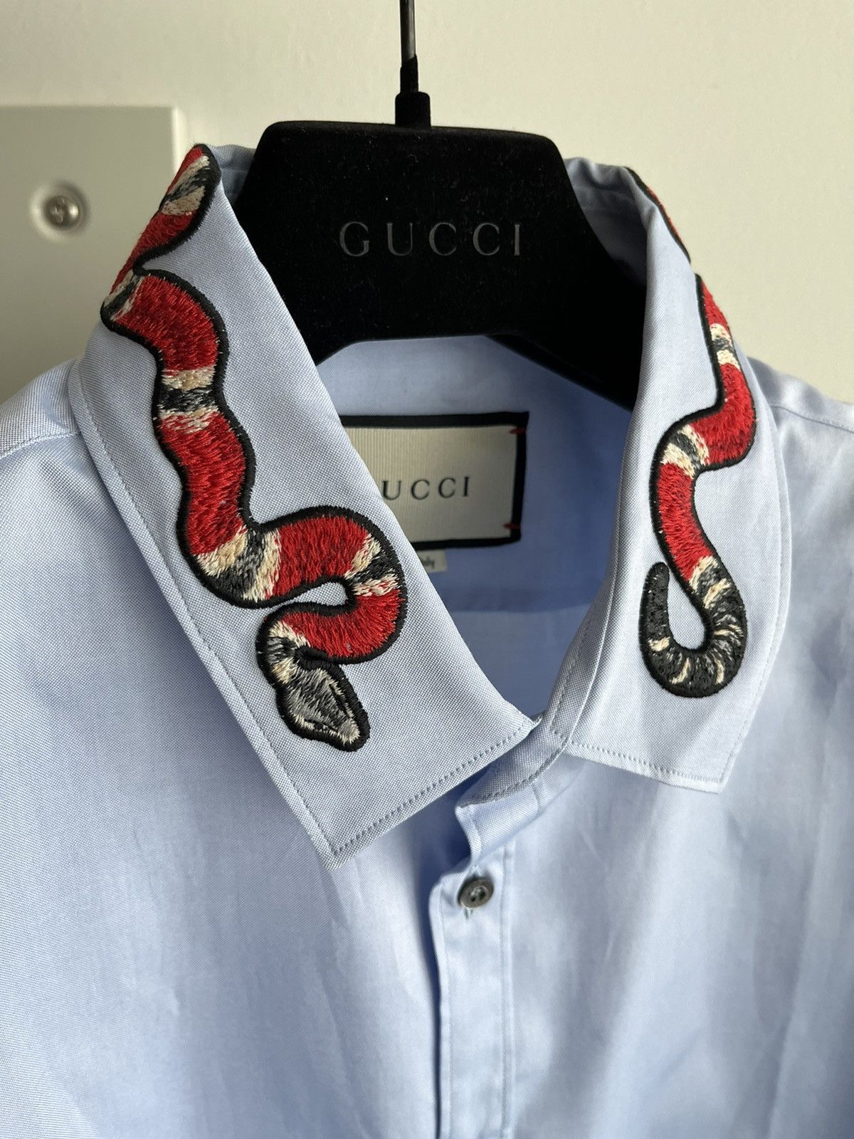 Gucci Gucci Runway 🐍 Embroidery Python Shirt Brand New Size US L / EU 52-54 / 3 - 3 Thumbnail