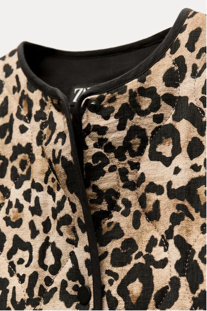 Zara Zara Animal Print Puffer Jacket Size S Size S / US 4 / IT 40 - 9 Thumbnail
