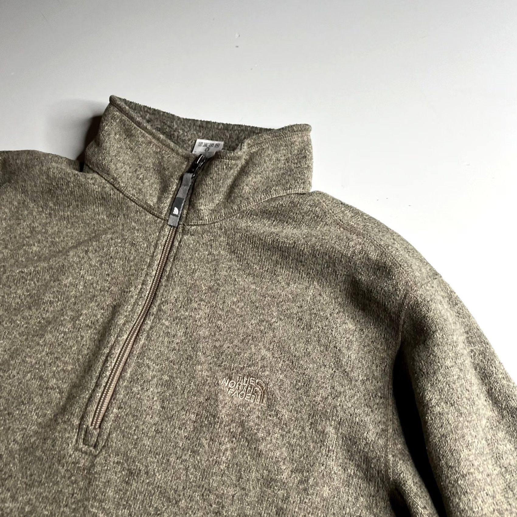 The North Face The North Face Mens Gordon Lyons Quarter Zip Fleece Pullover Oatmeal XL Size US XL / EU 56 / 4 - 6 Thumbnail