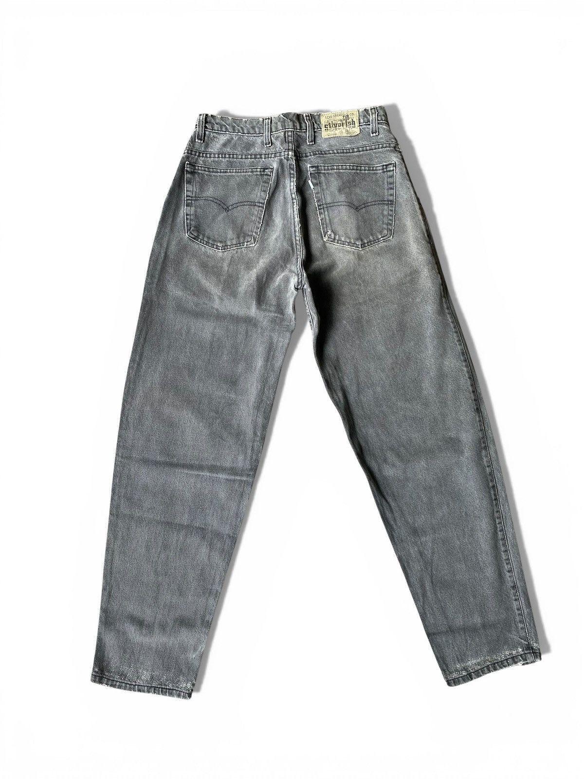 Levi's Vintage 1990’s Baggy Levis Silvertab Purple Tag Black Wash Size US 29 - 4 Thumbnail