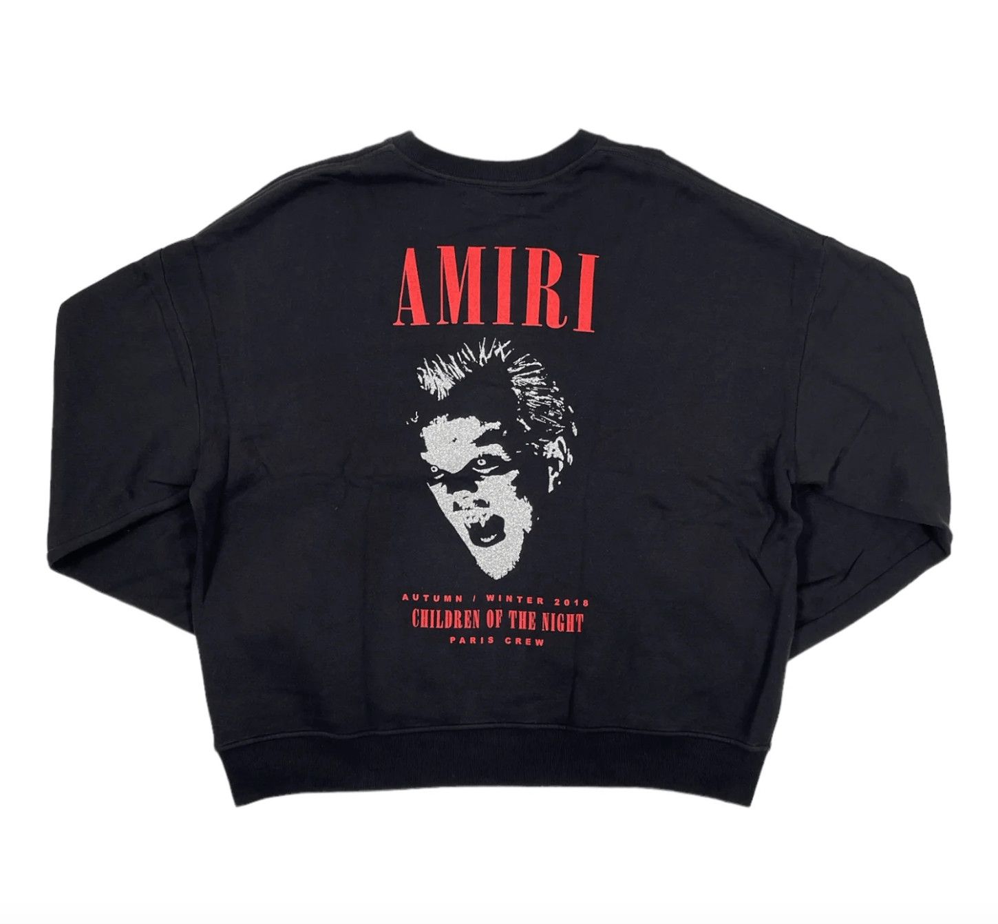 Amiri Amiri Lost Boys Crewneck Sweatshirt Black Grailed