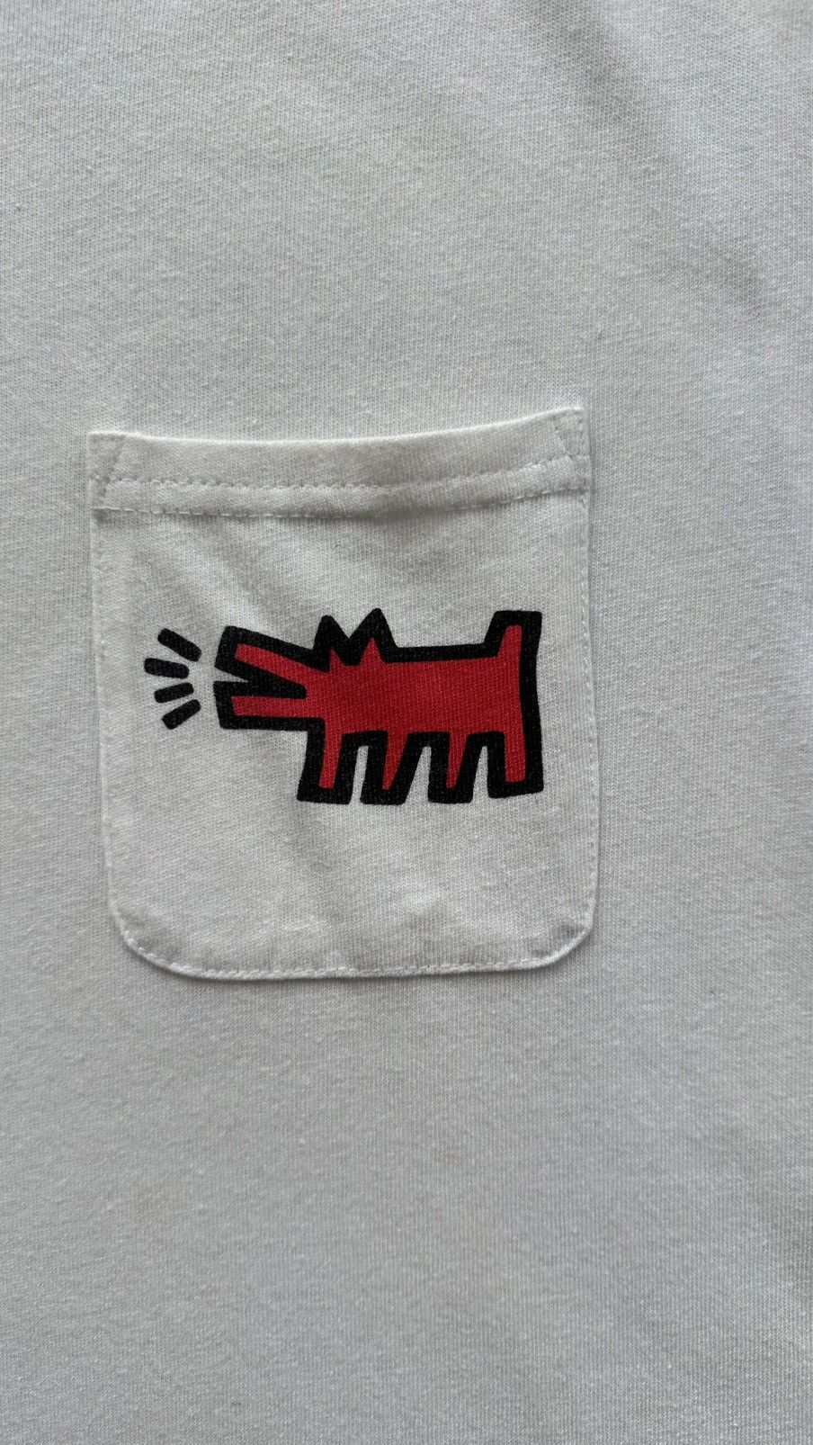 Keith Haring × Vintage RAGEBLUE X KEITH HARING POCKET TEE Size US M / EU 48-50 / 2 - 3 Thumbnail