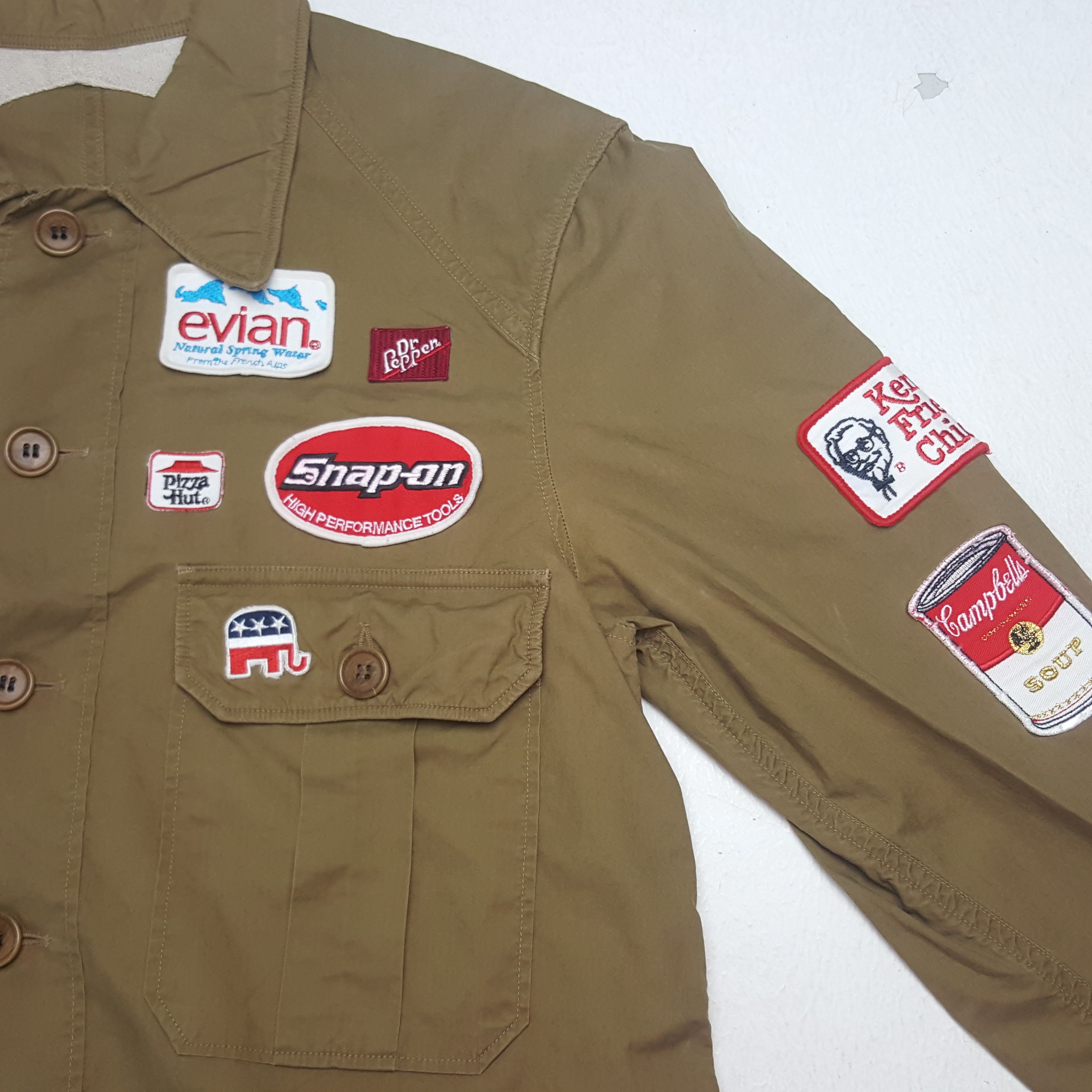 Dries Van Noten × Vintage Vintage Dries Van Noten Military Style Button Up Jacket Size US M / EU 48-50 / 2 - 8 Thumbnail