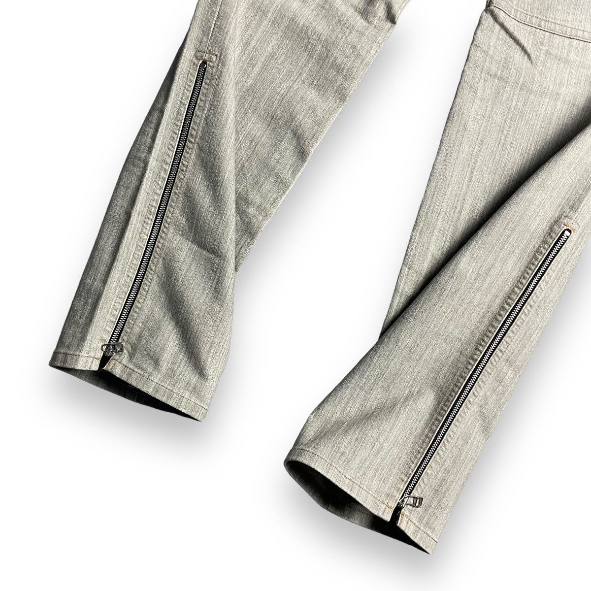 If Six Was Nine × Le Grande Bleu (L.G.B.) × Michel Klein 🇯🇵 Y2K MICHEL KLEIN MULTIZIPPER DENIM PANTS Size US 34 / EU 50 - 9 Thumbnail