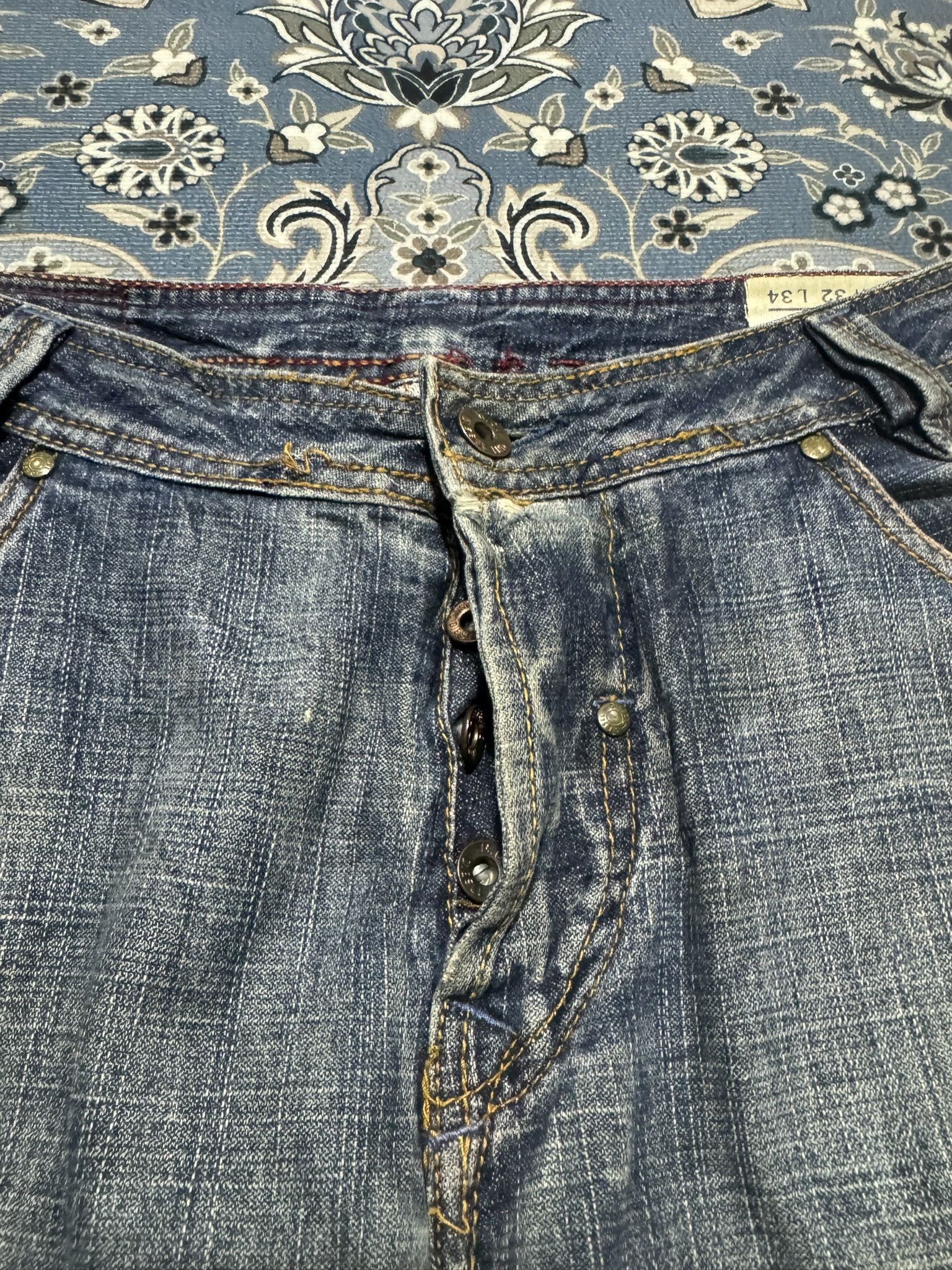 Diesel × Vintage Vintage Diesel Industry Model Slammer Distressed Jeans Size US 32 / EU 48 - 7 Thumbnail