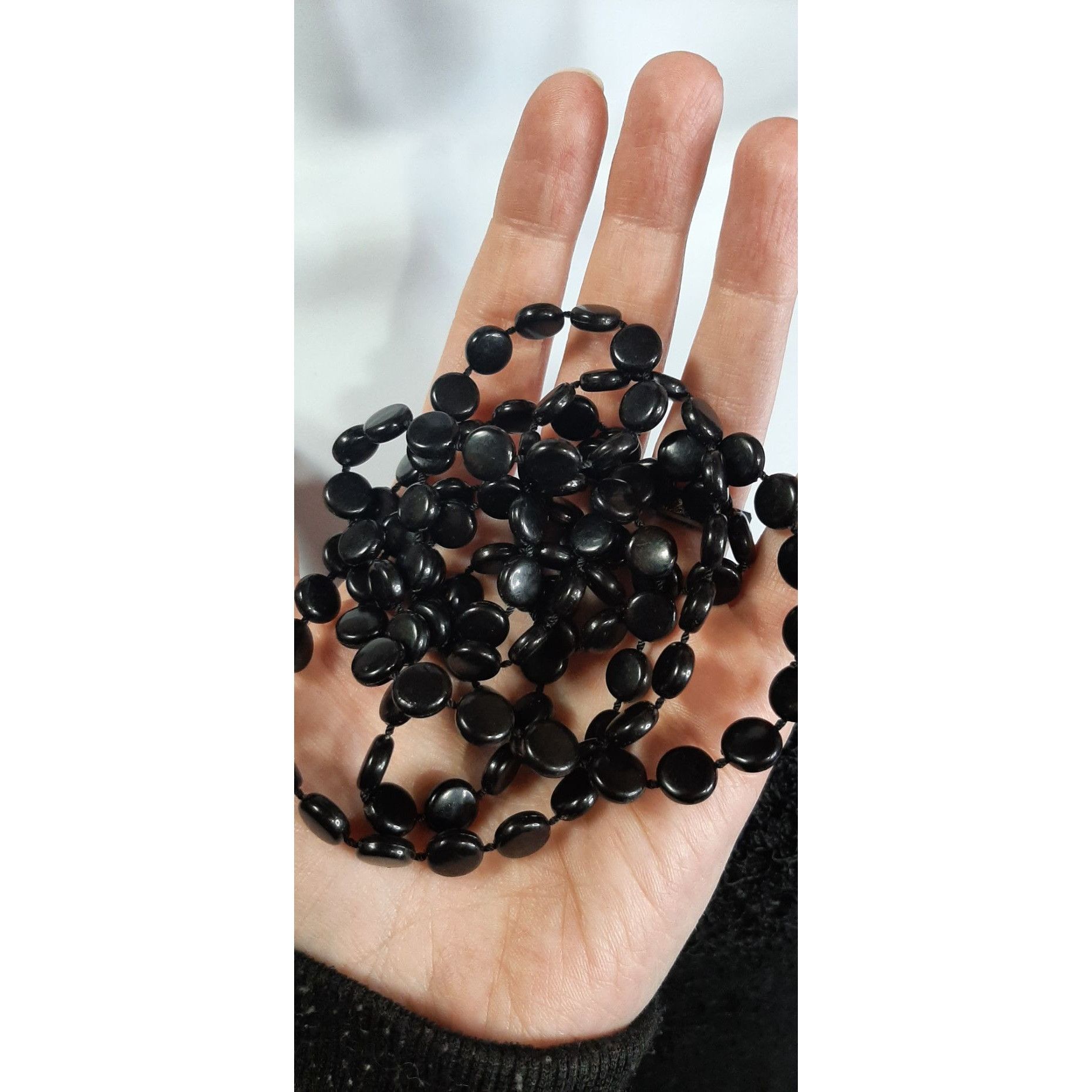 Other Casual Gothic Black Extra Long Necklace Size ONE SIZE - 4 Thumbnail