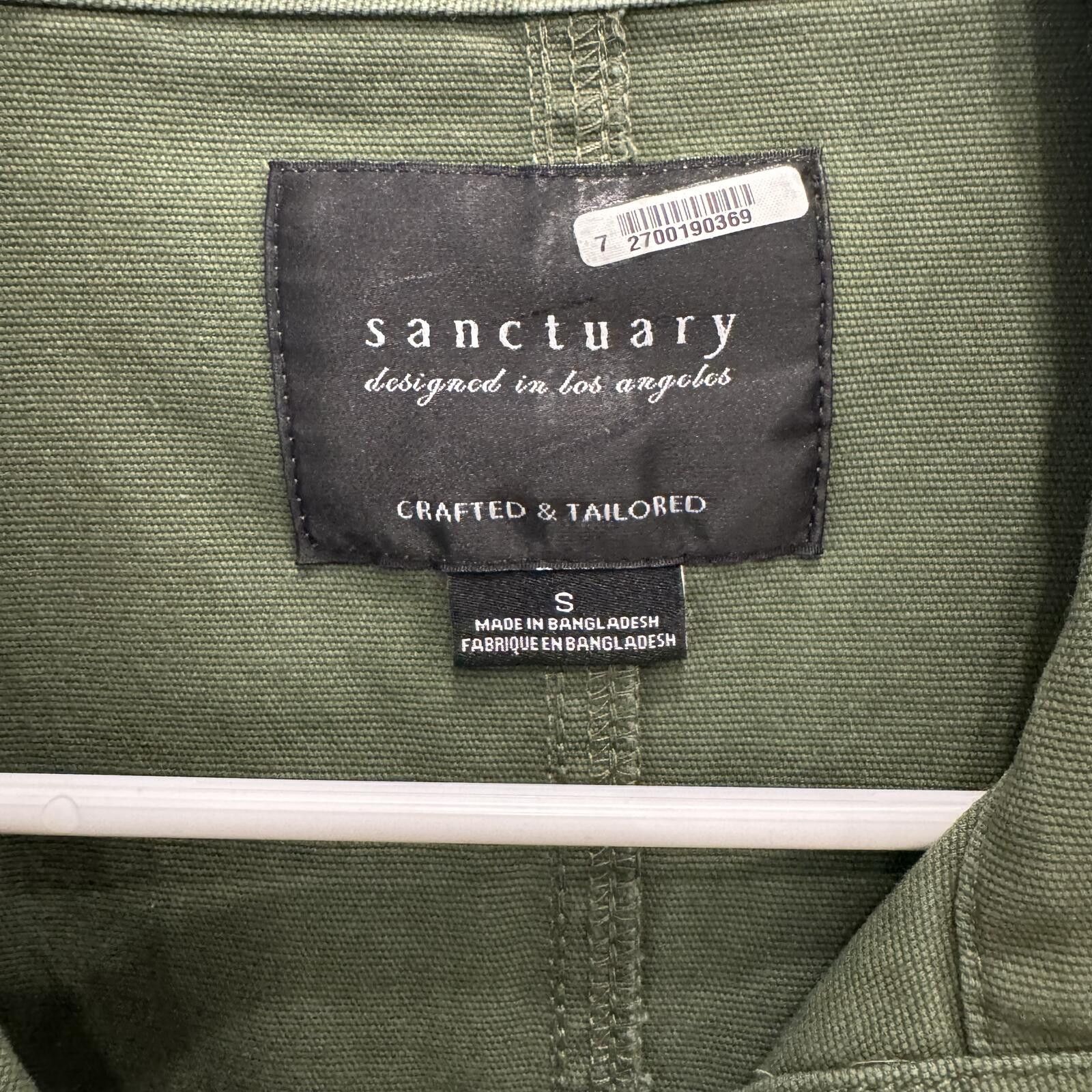 Sanctuary Sanctuary Olive Cotton Blend Utility Jacket, Size Small Size S / US 4 / IT 40 - 2 Thumbnail