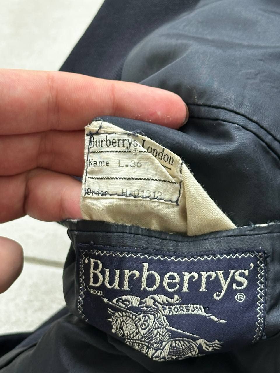 Burberry Burberry Double Breasted Navy Wool Blazer Luxury Size 38L - 11 Thumbnail