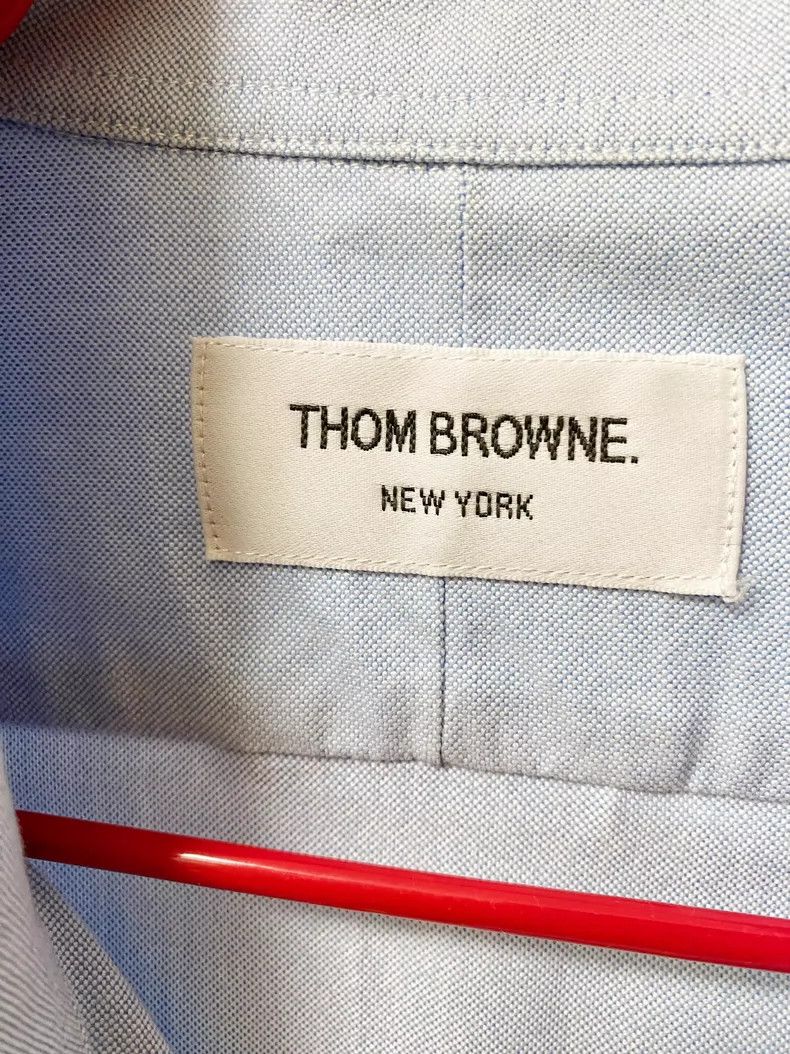 Thom Browne Thom Browne Sky blue cotton shirt Size US S / EU 44-46 / 1 - 3 Thumbnail
