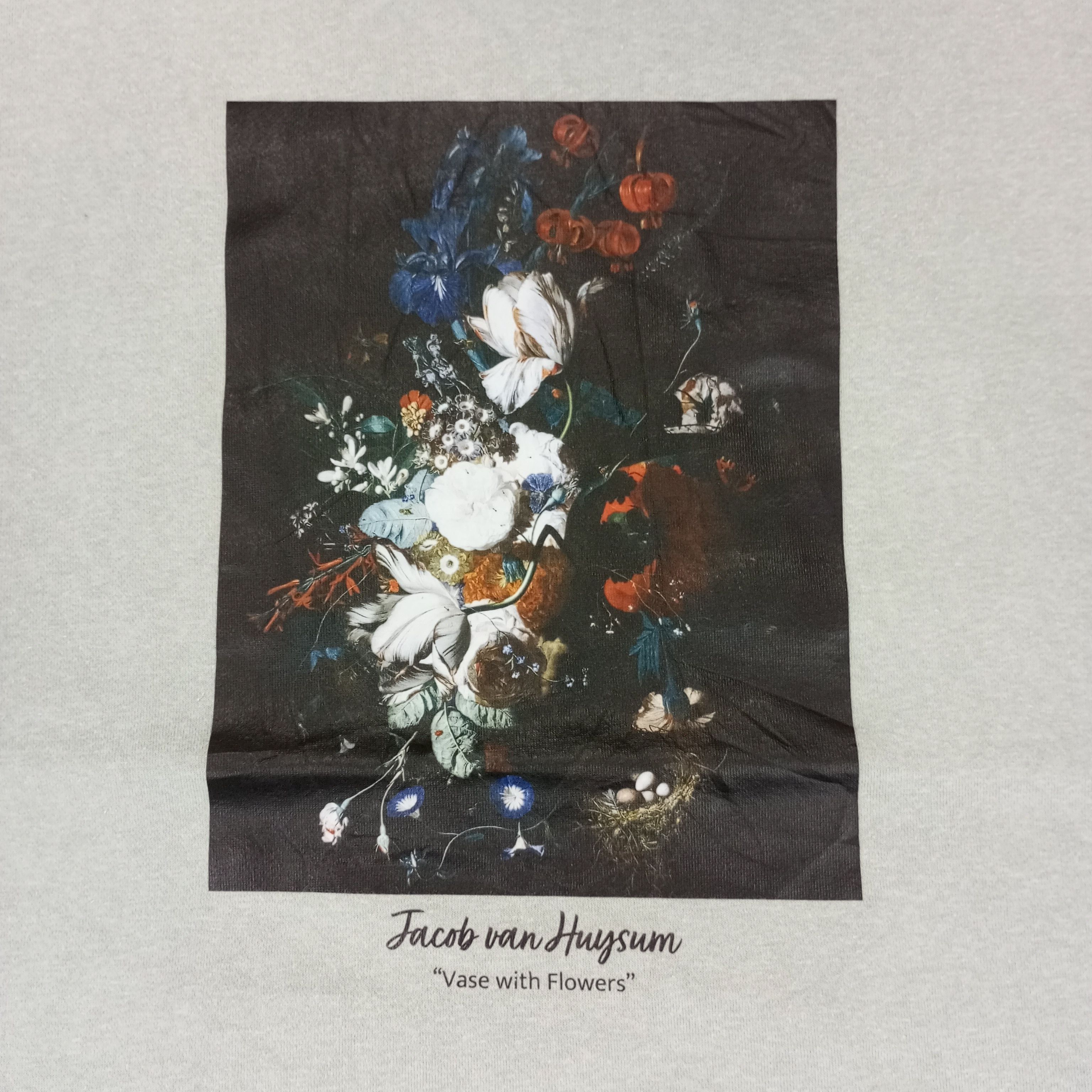 Vintage Jacob Van Huysum Flower Art Design Style Hoodies Size US L / EU 52-54 / 3 - 2 Thumbnail