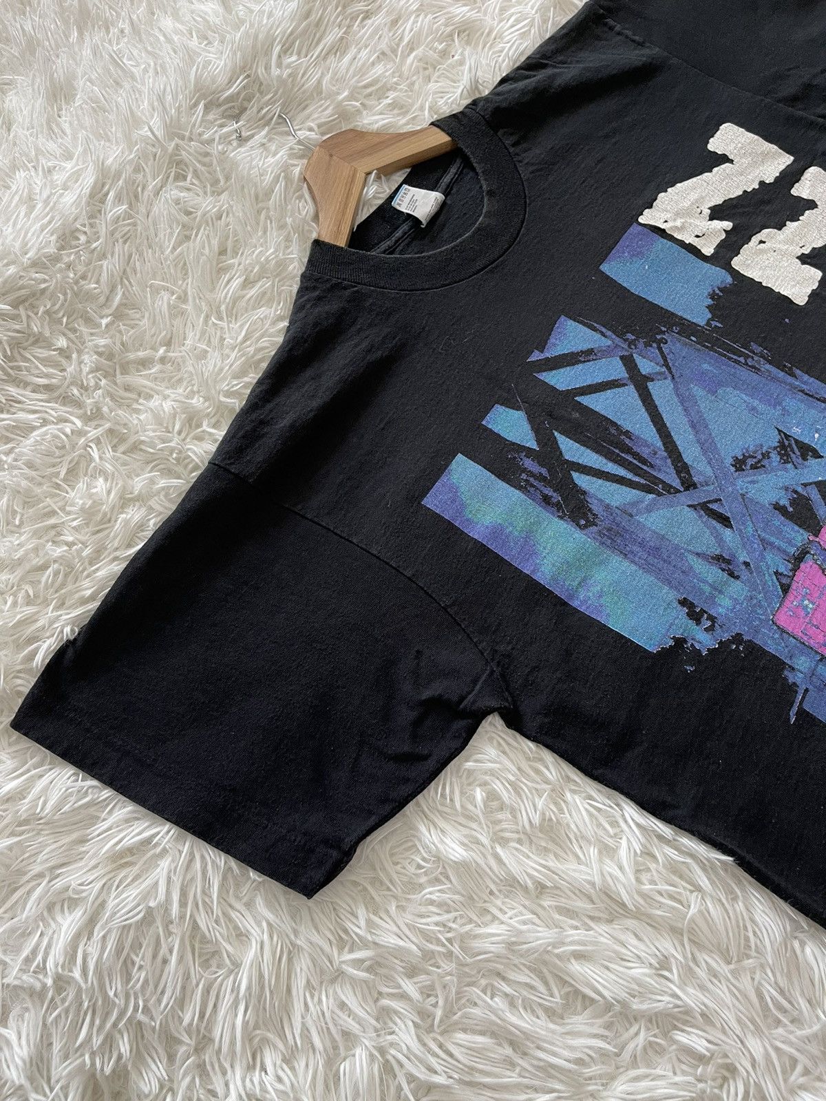Band Tees Vintage 90s Single Stitched ZZ Top Antenna Band Tees Size US L / EU 52-54 / 3 - 3 Thumbnail
