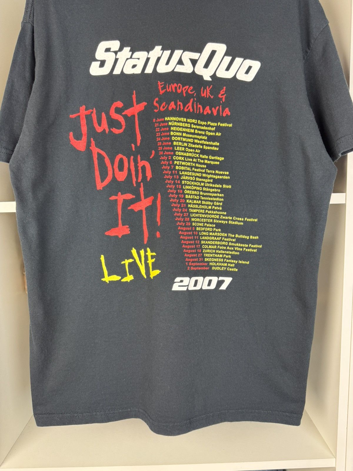 Band Tees Status Quo “Just Doin’ It” 2007 Tour T-Shirt Size US L / EU 52-54 / 3 - 23 Thumbnail