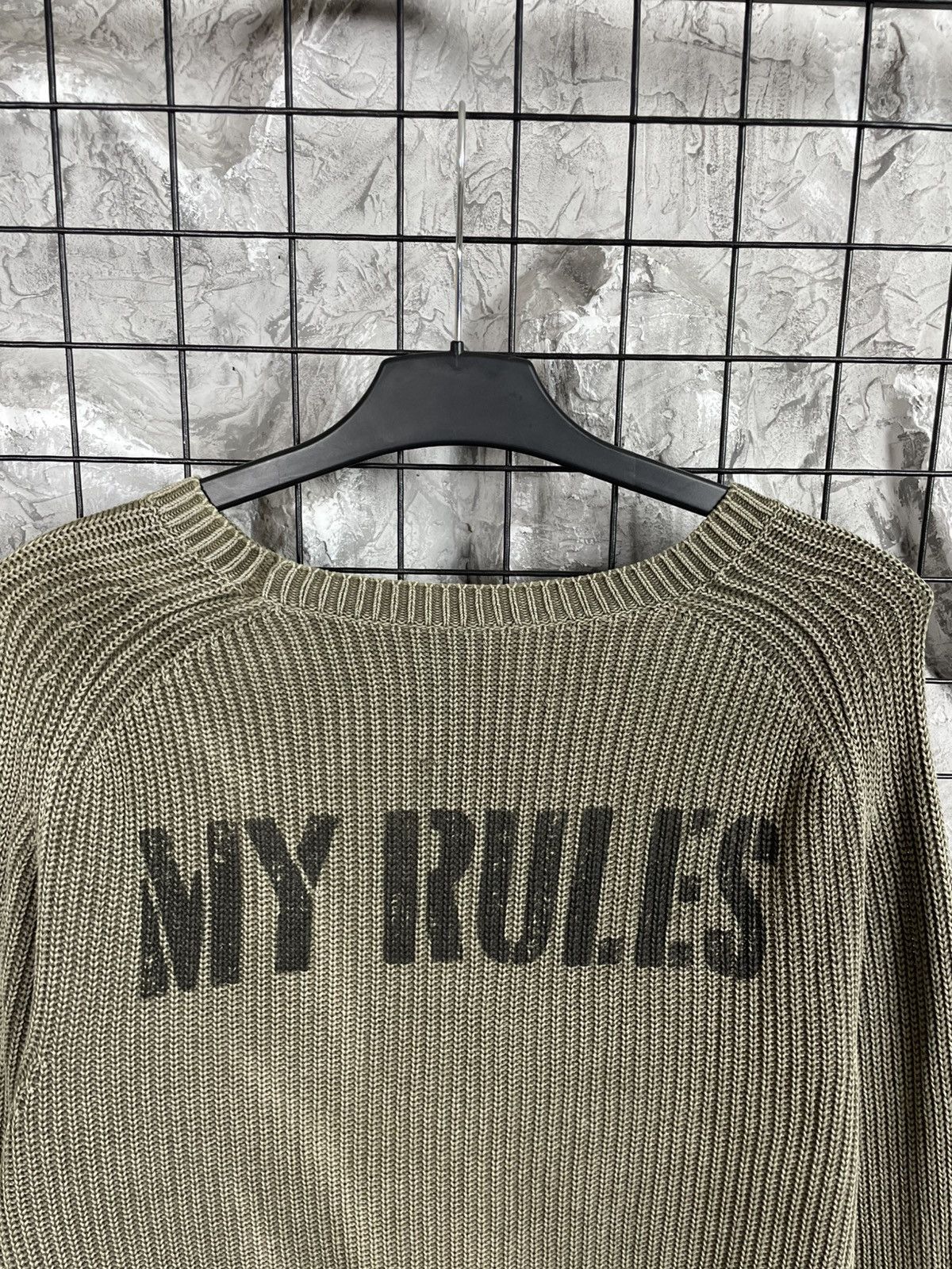 Junya Watanabe Y2K Textured Fade Distressed Sweater Military Archive Vibe Size US L / EU 52-54 / 3 - 4 Thumbnail