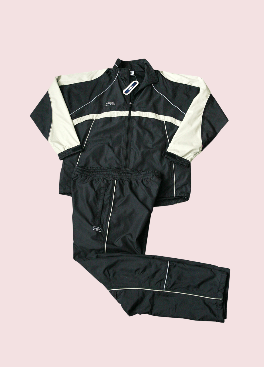 Umbro Vintage 90's Umbro Training Running Tracksuit SET Chav Black Size US L / EU 52-54 / 3 - 1 Thumbnail