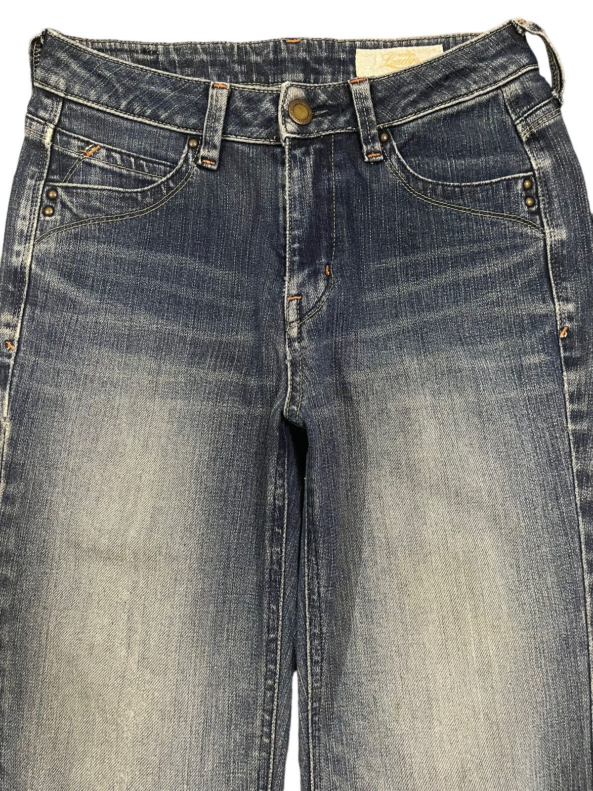 Hysteric Glamour Vintage Japanese Brand Blue Wash Style Flare Jeans Size 26" / US 2 / IT 38 - 3 Thumbnail