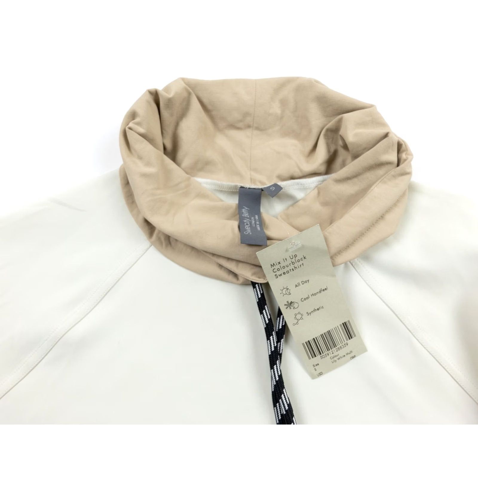Sweaty Betty Sweaty Betty Sweater Womens S Beige Pullover Activewear Stretch Ladies NEW Size S / US 4 / IT 40 - 6 Thumbnail