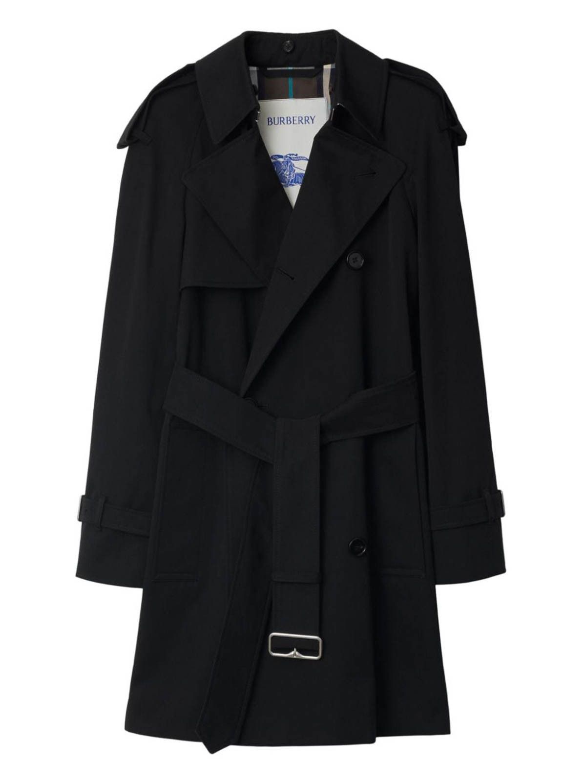 Burberry o1w1db10426 Trench Coat in Black Size M / US 6-8 / IT 42-44 - 6 Thumbnail