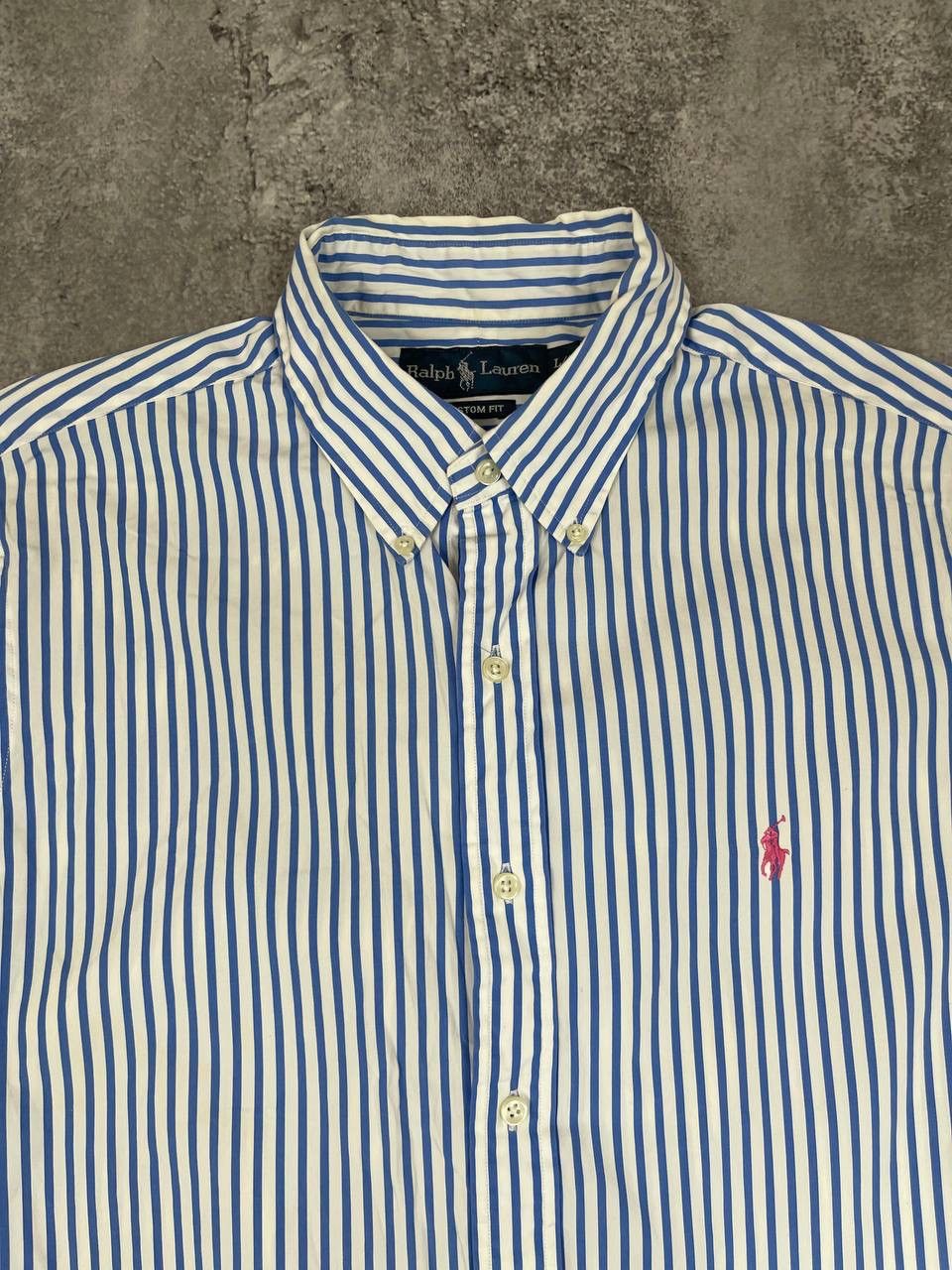 Polo Ralph Lauren Polo Ralph Lauren Men Cotton Shirt Blue White StripedSize L Size US L / EU 52-54 / 3 - 2 Thumbnail