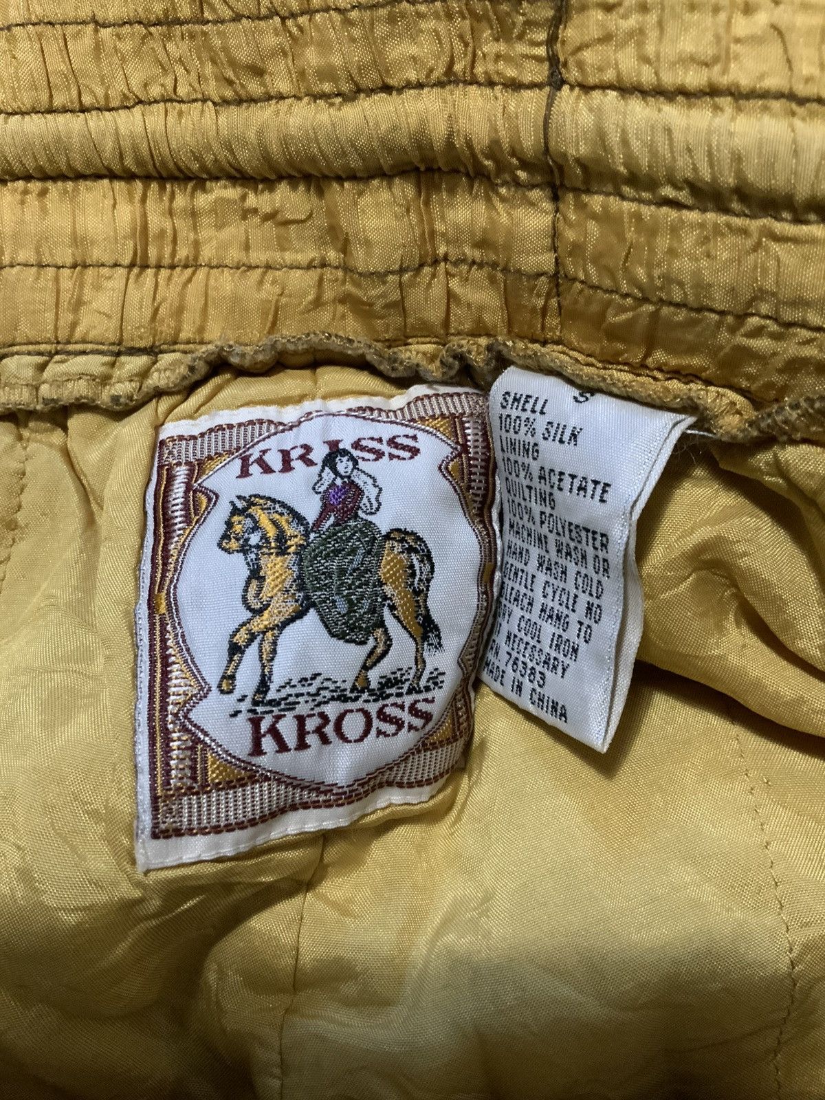 Vintage VTG 80s 90s Kriss Kross 100% Silk Windbreaker Jogger Pants Size US 36 / EU 52 - 4 Thumbnail
