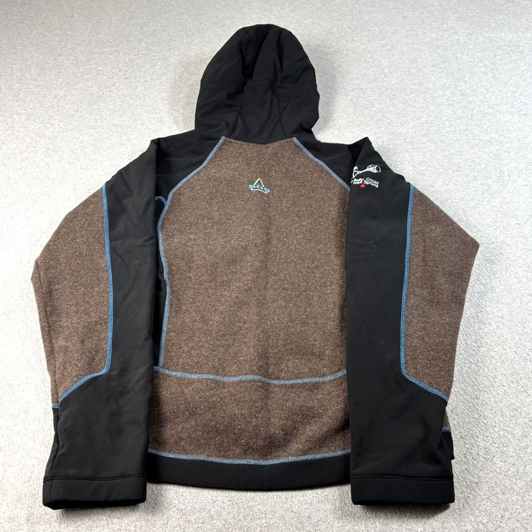 Asos SOS Jacket Mens Medium Brown Hooded Wool Blend Logo Bella Coola Heli Sports Size US M / EU 48-50 / 2 - 2 Thumbnail