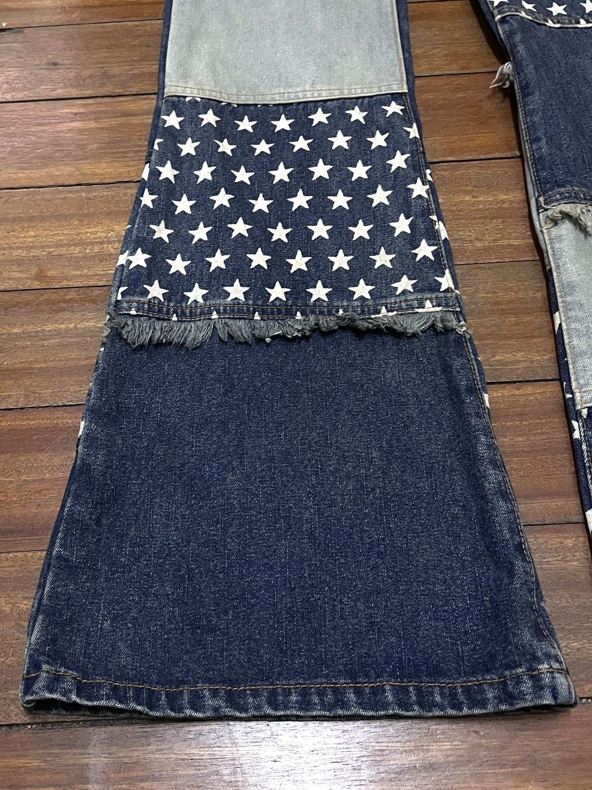 Hysteric Glamour × Japanese Brand × Vintage Rare Vintage Japanese Brand Estacot Hagi Flared Jeans 1990s Size US 29 - 5 Thumbnail