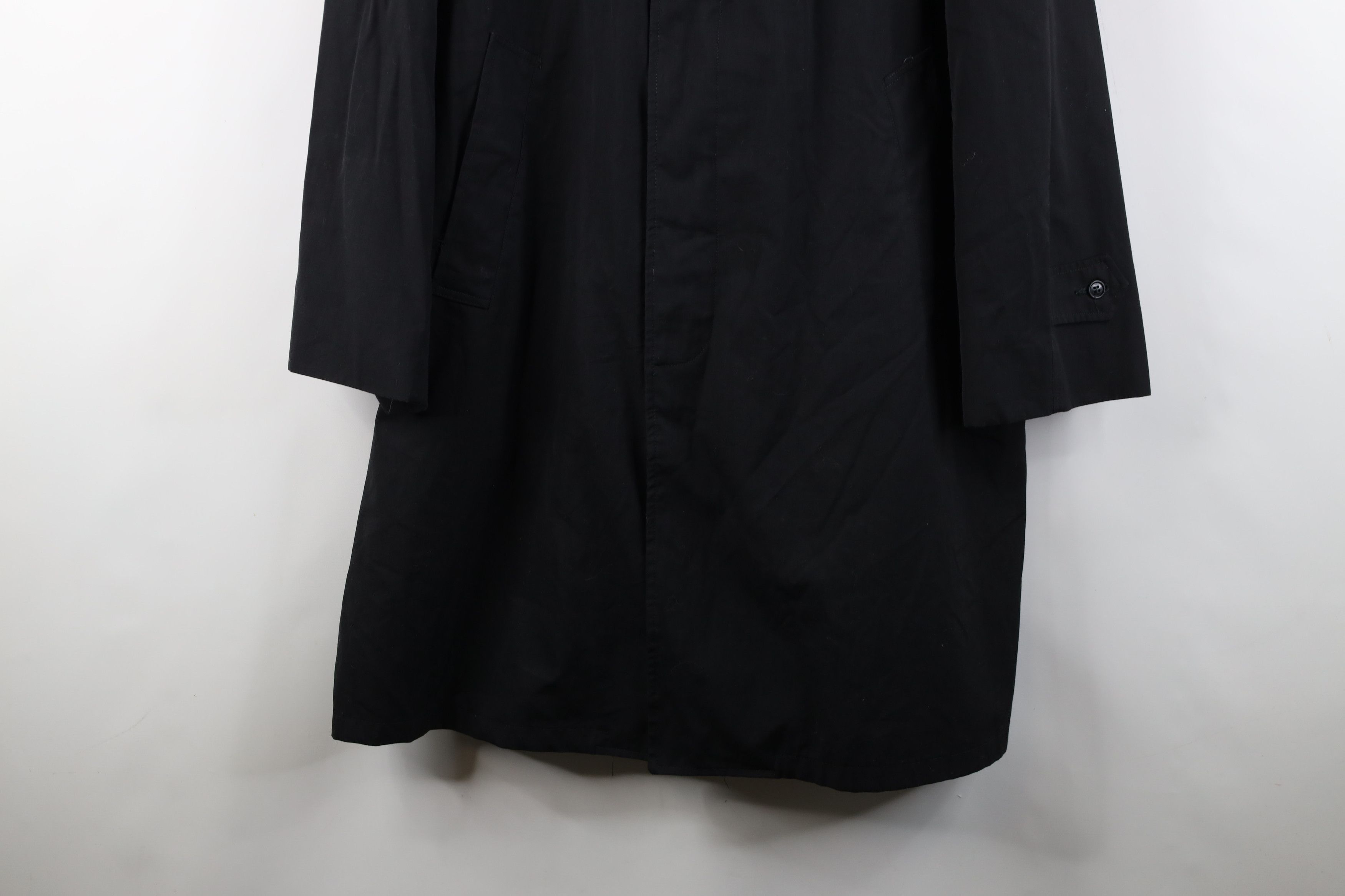 Vintage Vintage 50s 60s Streetwear Trench Coat Rain Jacket Black USA Size US XL / EU 56 / 4 - 3 Thumbnail
