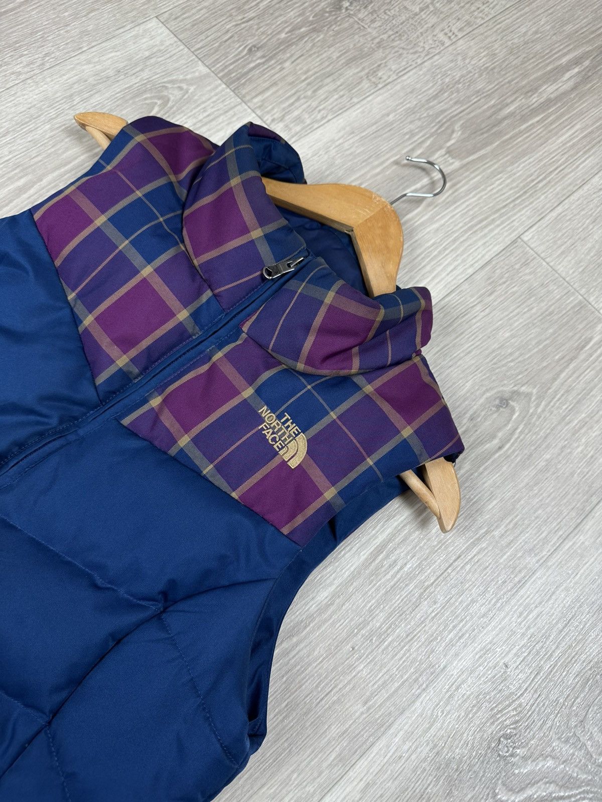 The North Face The North Face Vest Down 550 Plaid Purple Puffer Jacket Size S / US 4 / IT 40 - 3 Thumbnail
